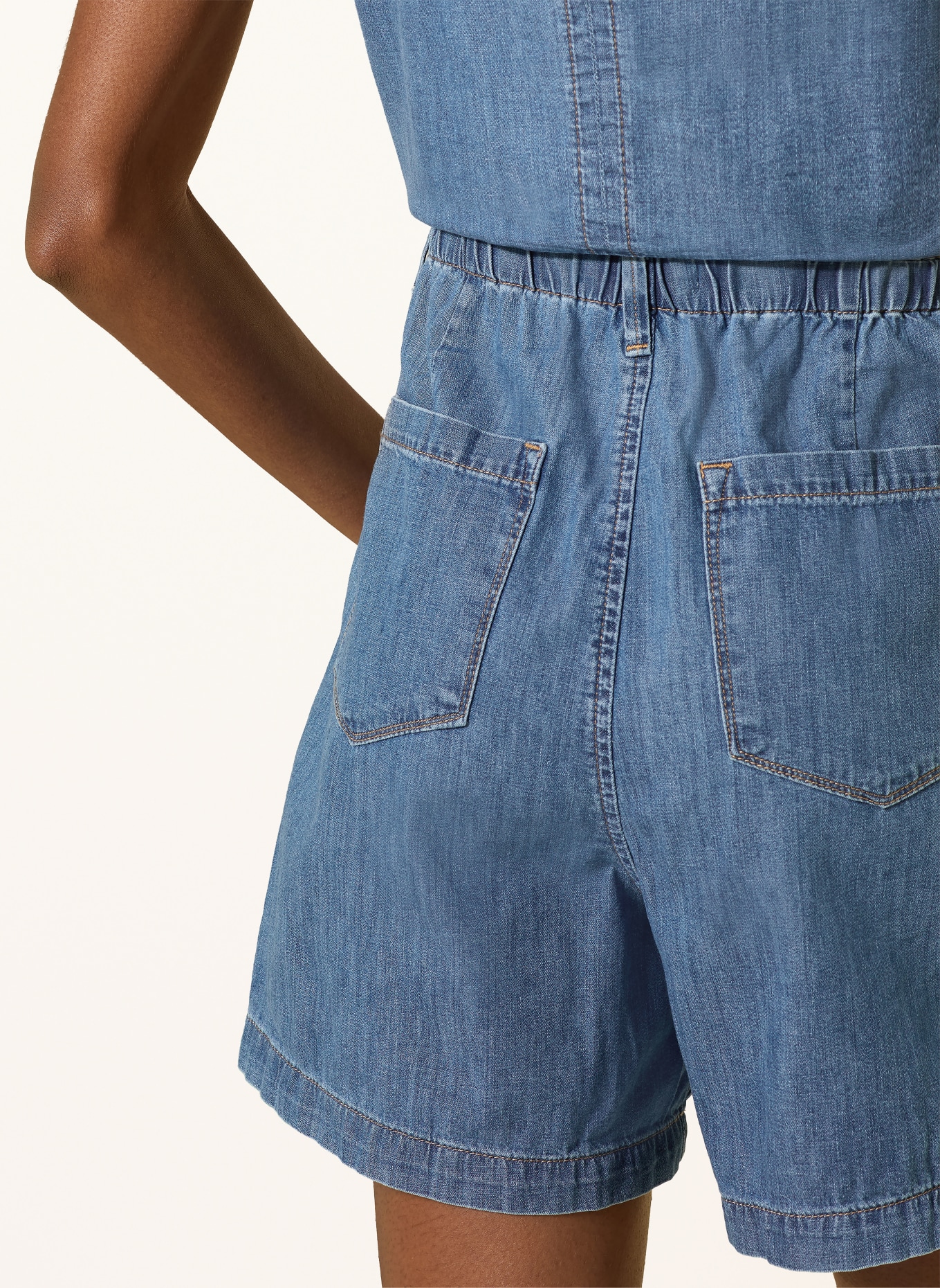 mavi MANDY denim shorts: A3112 Mid Blue LT DENIM