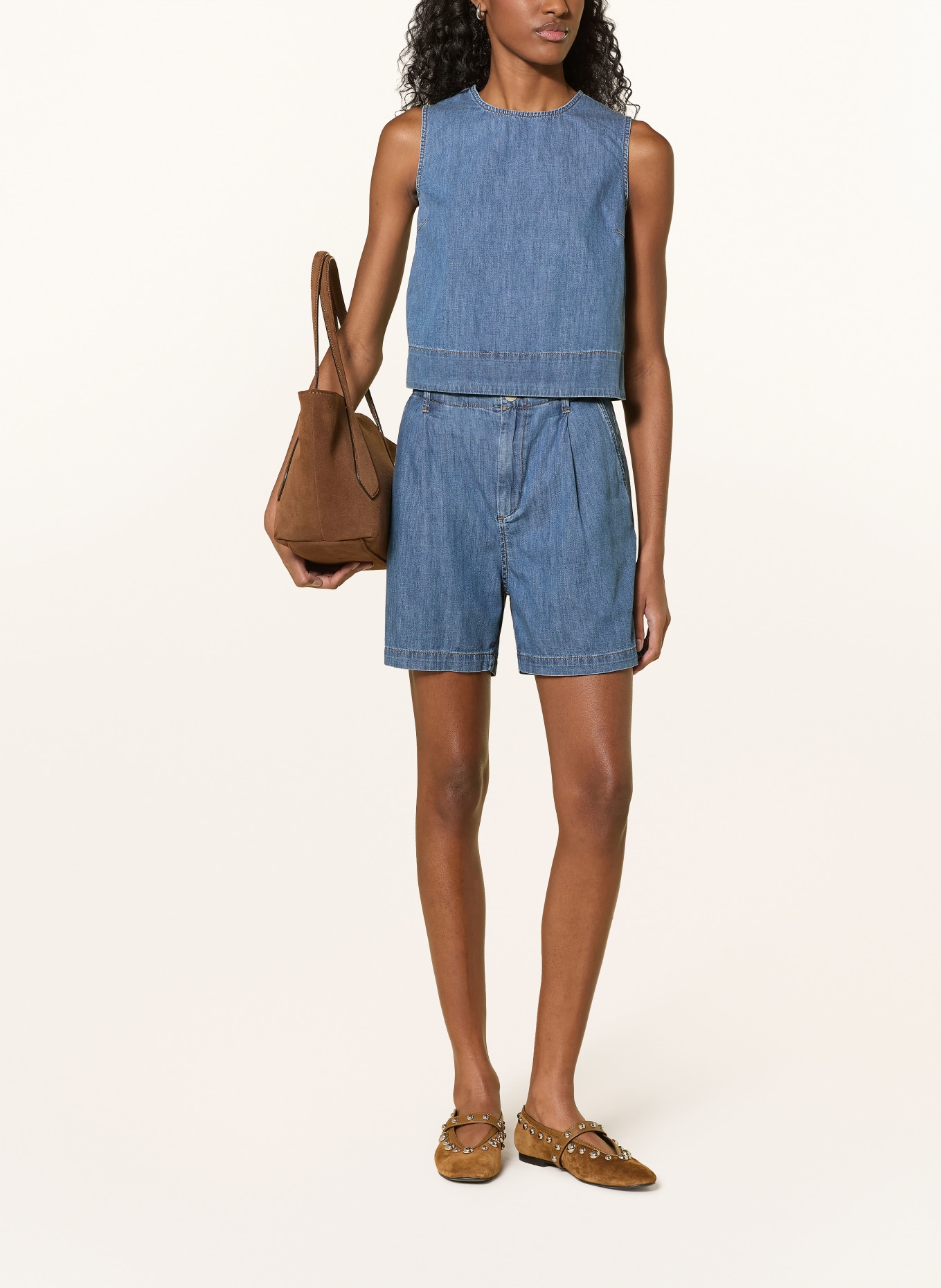 mavi Denim-look top: BLUE