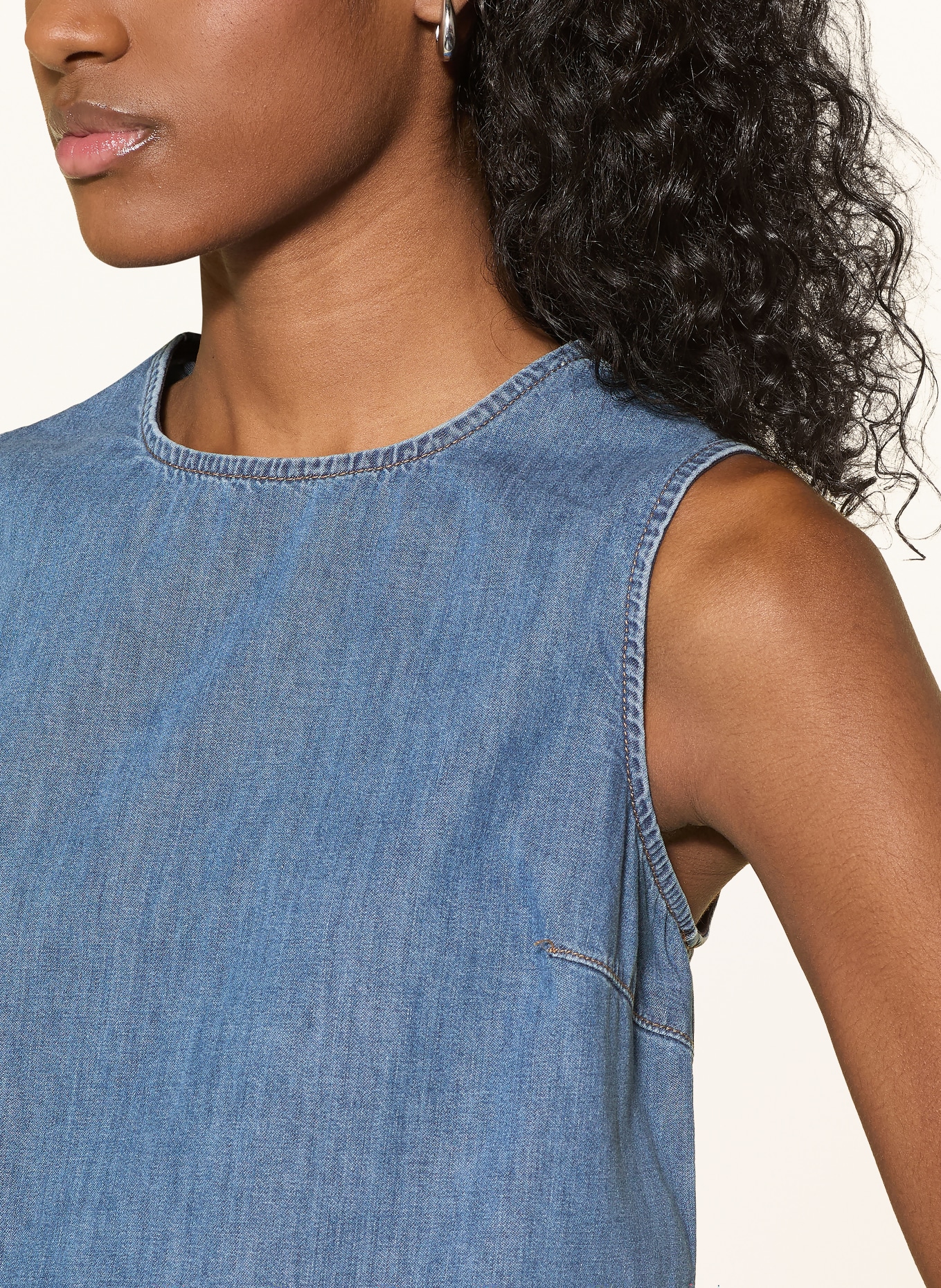 mavi Denim-look top: BLUE