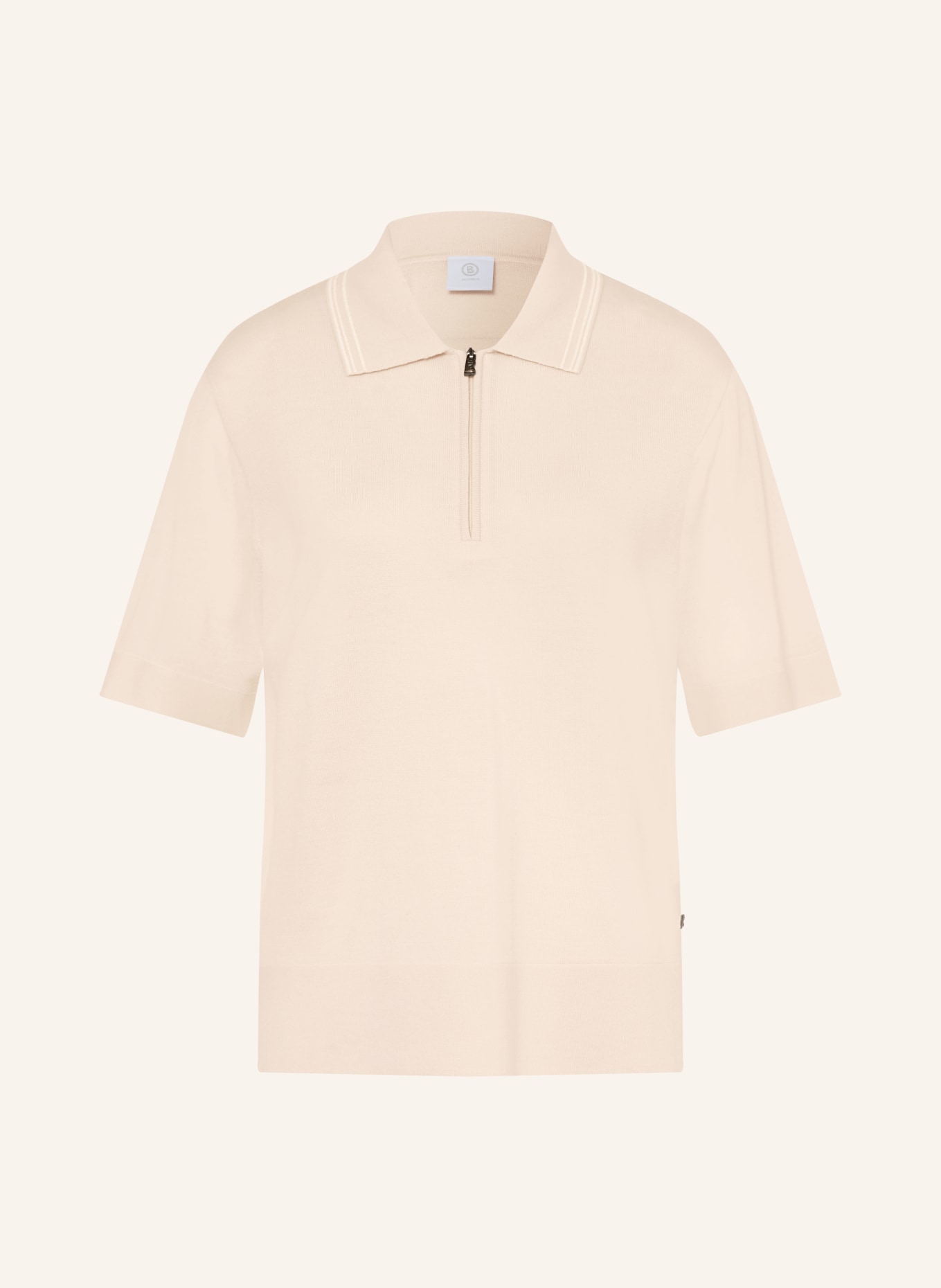 BOGNER Strick-Poloshirt MAUREEN: ECRU