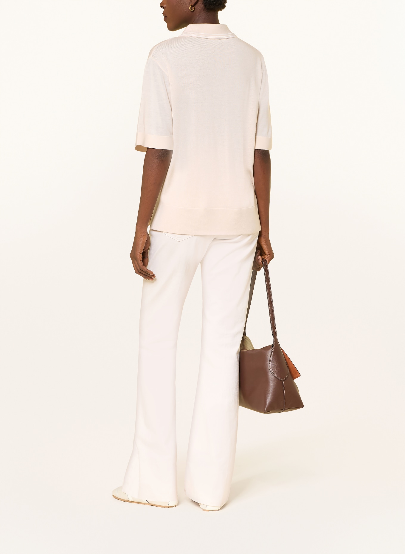 BOGNER Strick-Poloshirt MAUREEN: ECRU