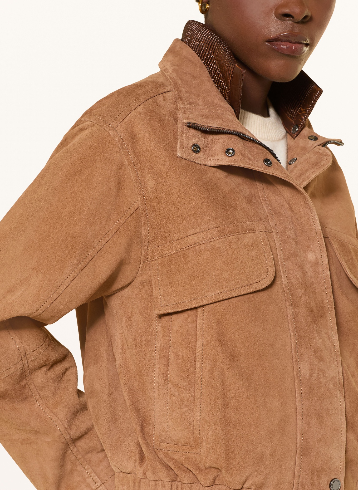 BOGNER Velourslederjacke ANOUK: COGNAC