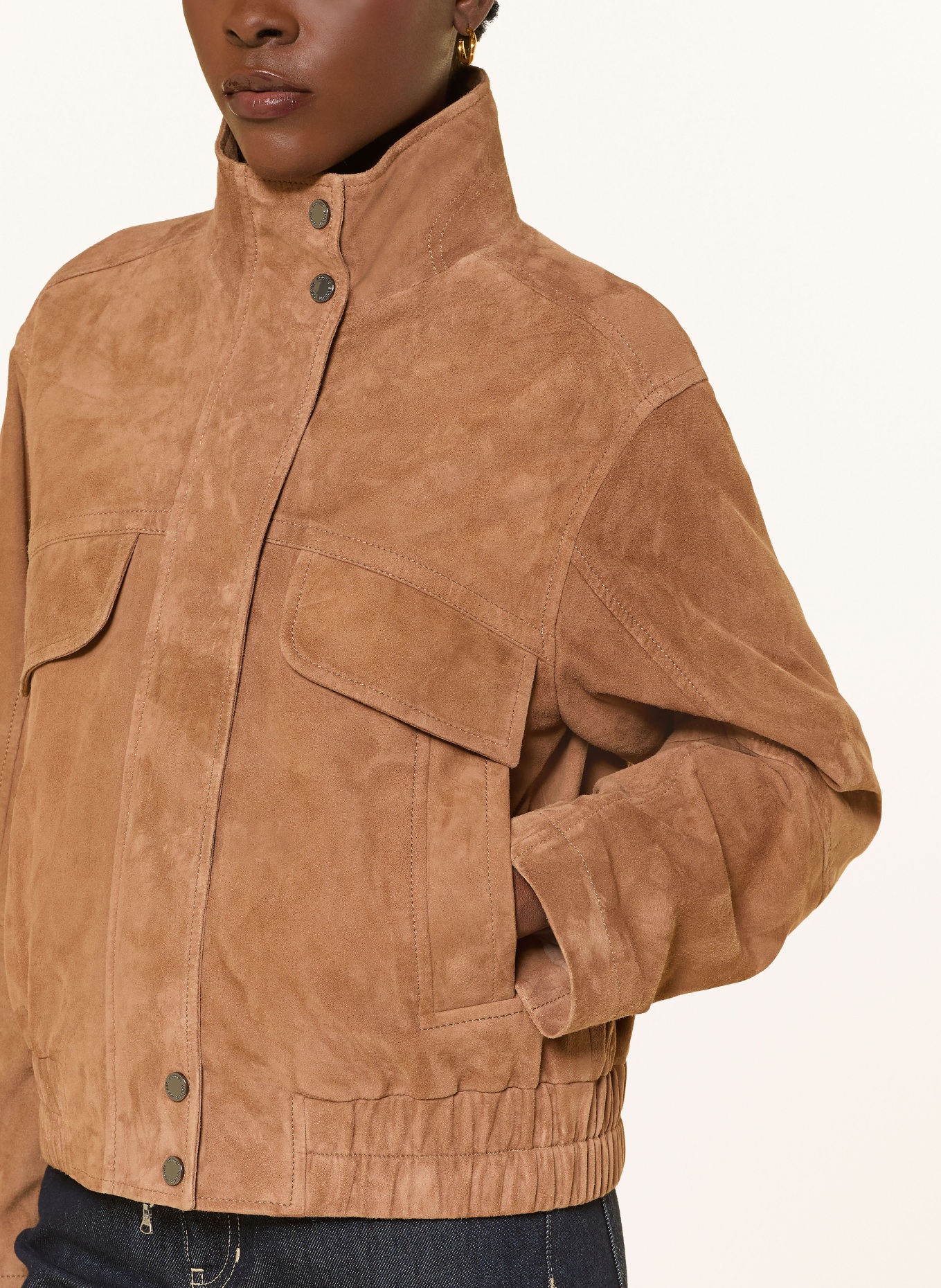 BOGNER Velourslederjacke ANOUK: COGNAC