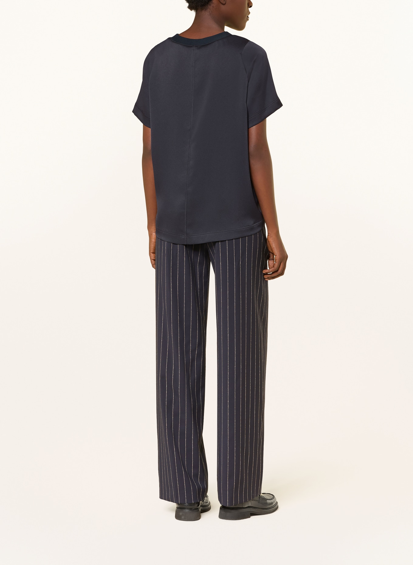 BOGNER DAKOTA Satin Blouse: DARK BLUE