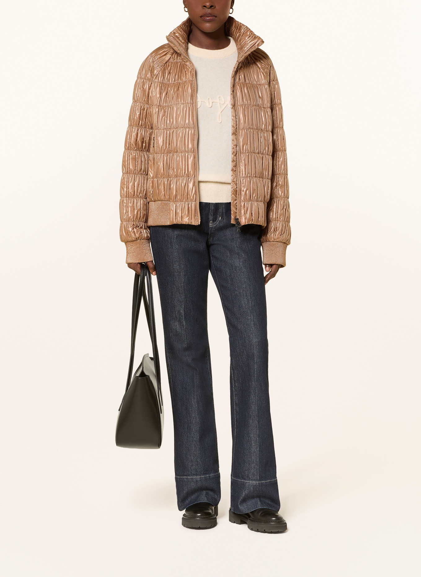 BOGNER SHERRY Quilted Jacket: BEIGE