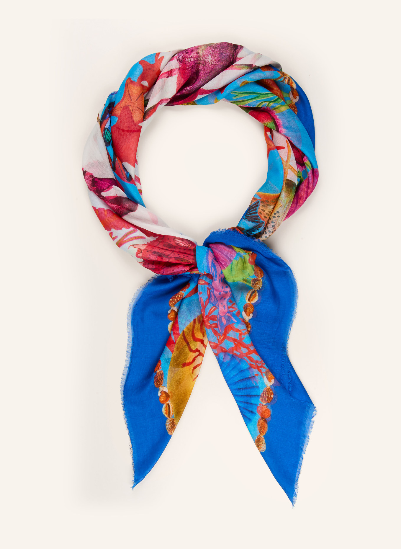 CODELLO Scarf: BLUE / RED / LIGHT GREEN