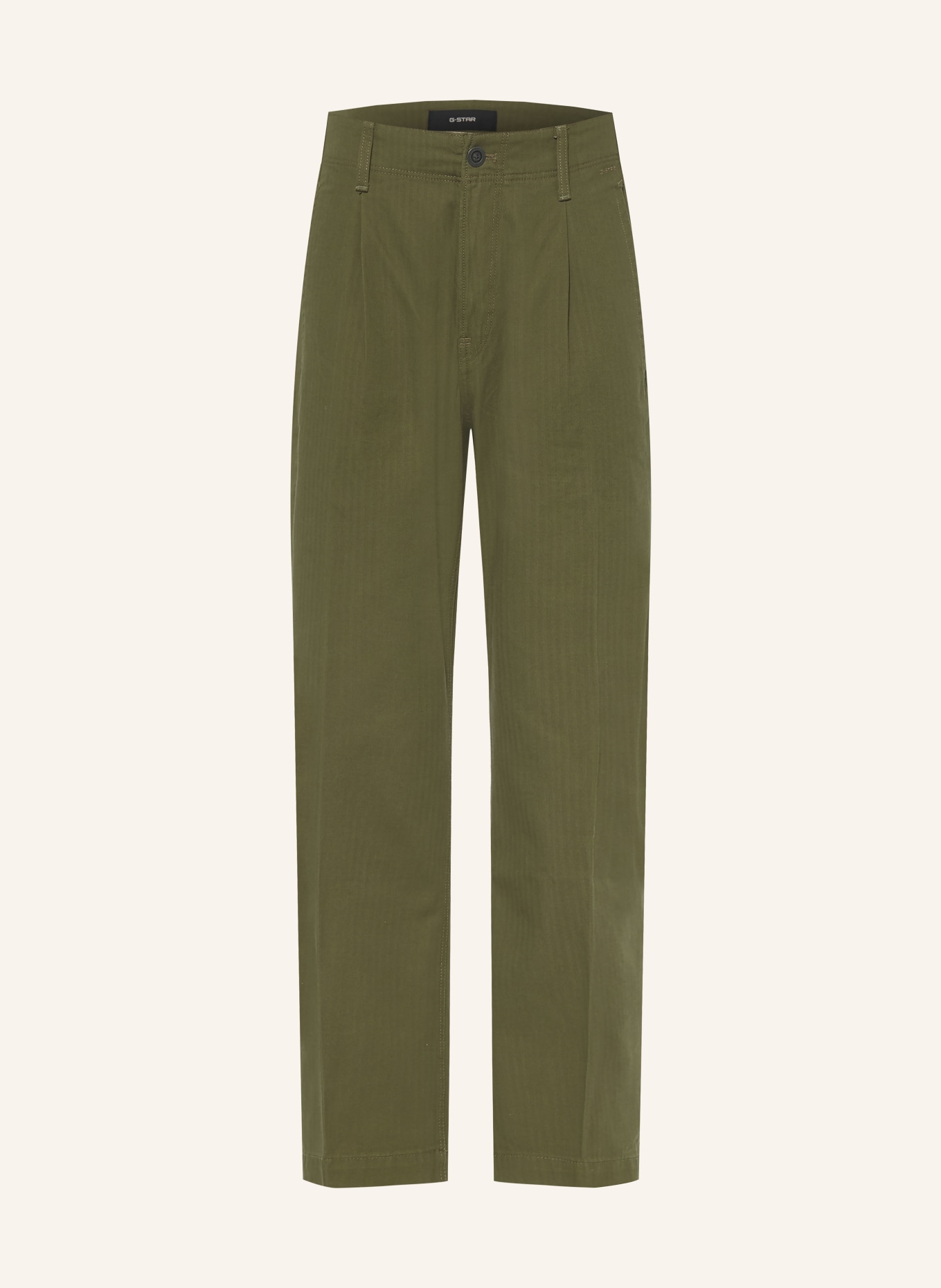 G-Star Chino PLEATED LOOSE TAPERED Tapered Fit: KHAKI