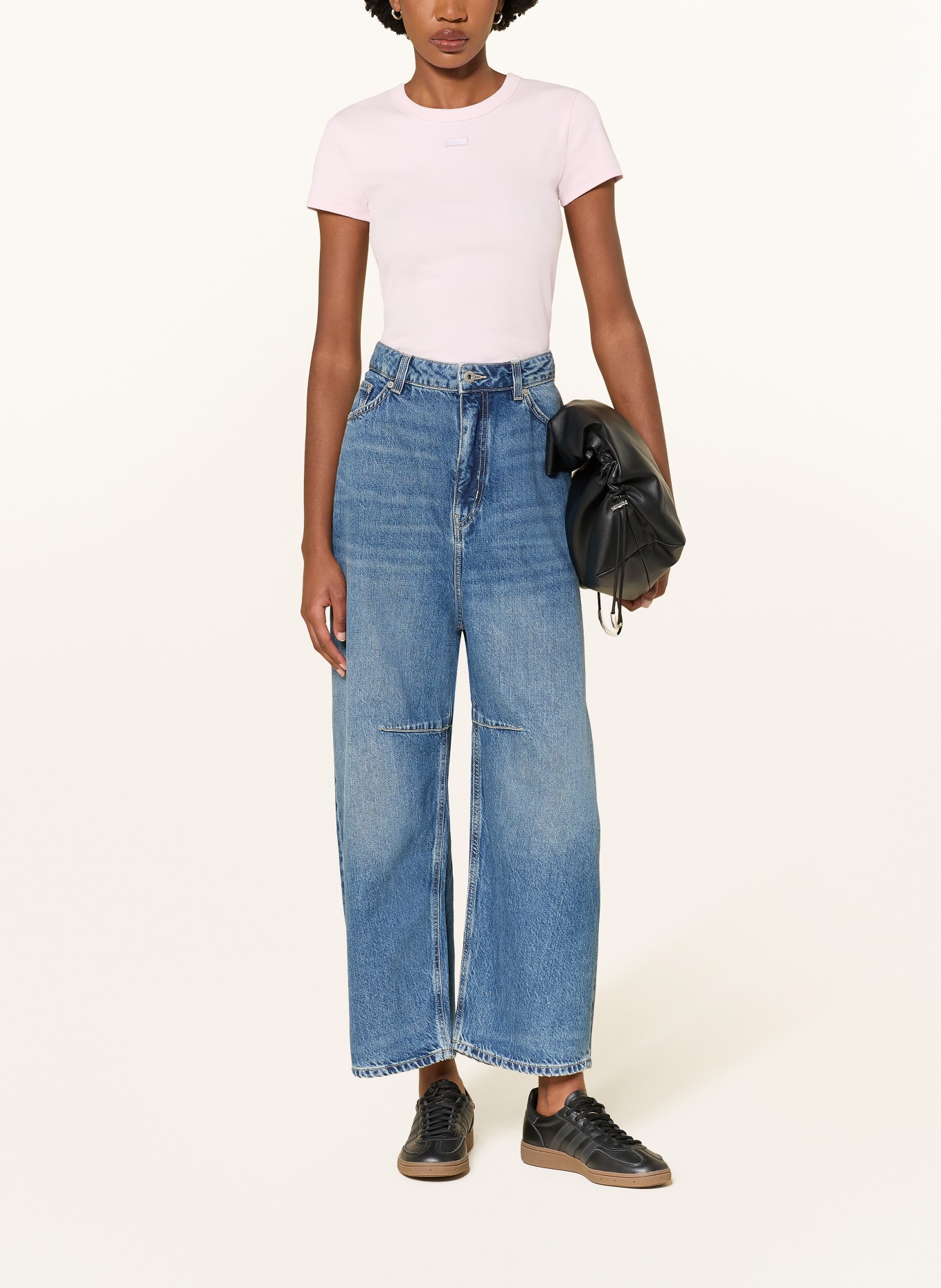 HUGO Cropped Jeans GLIDE: 423 MEDIUM BLUE
