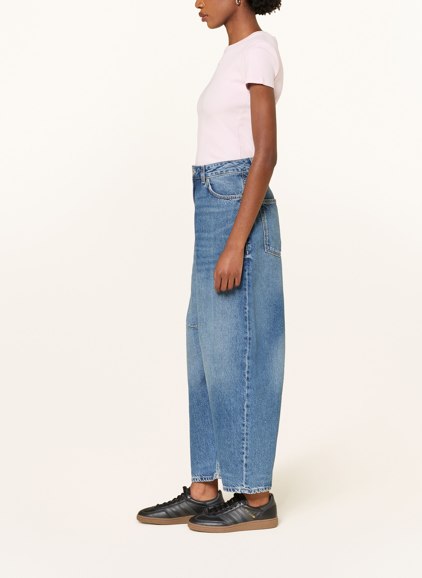 HUGO Cropped Jeans GLIDE: 423 MEDIUM BLUE