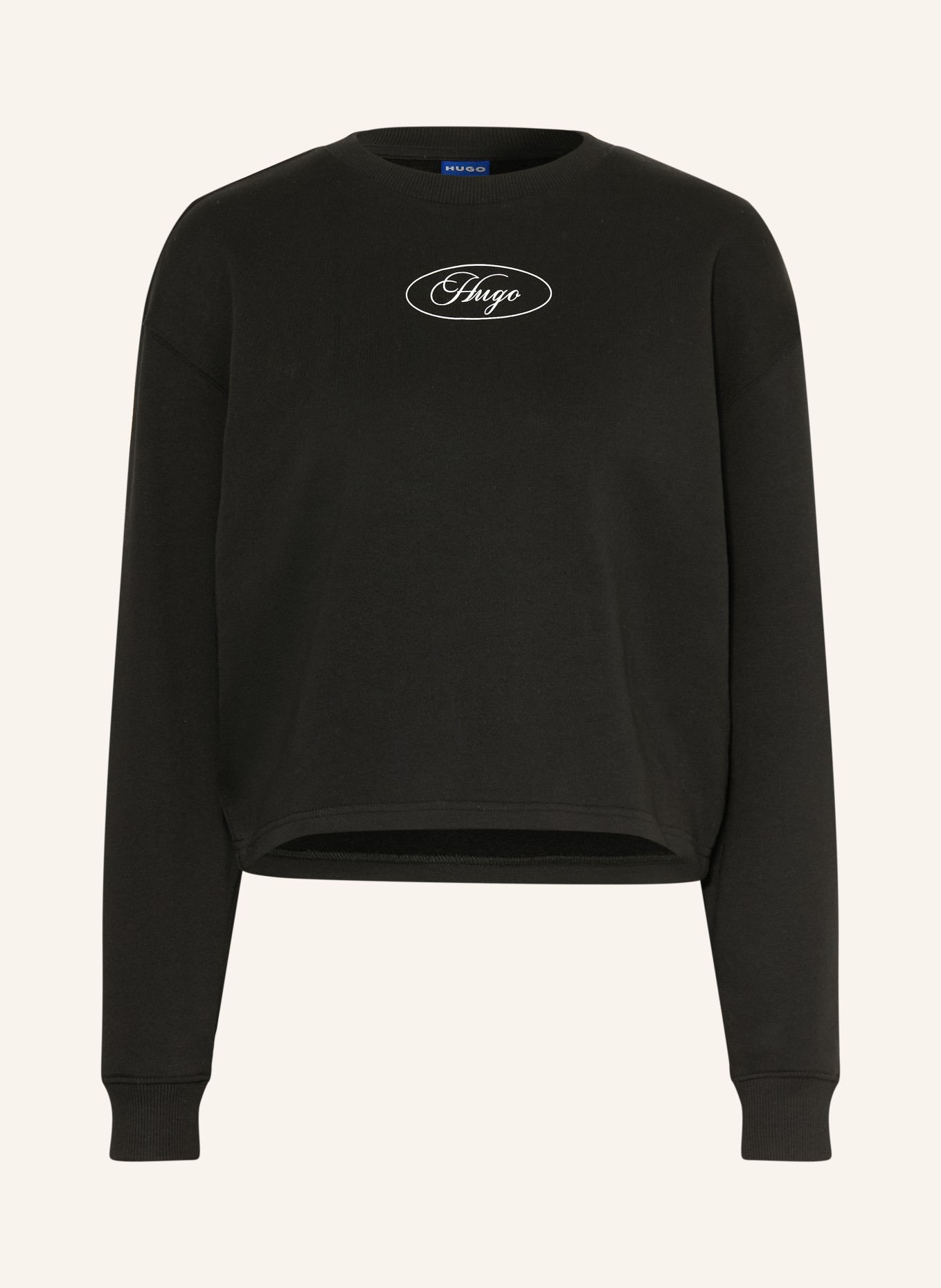 HUGO Sweatshirt DAMASWEE: SCHWARZ / WEISS