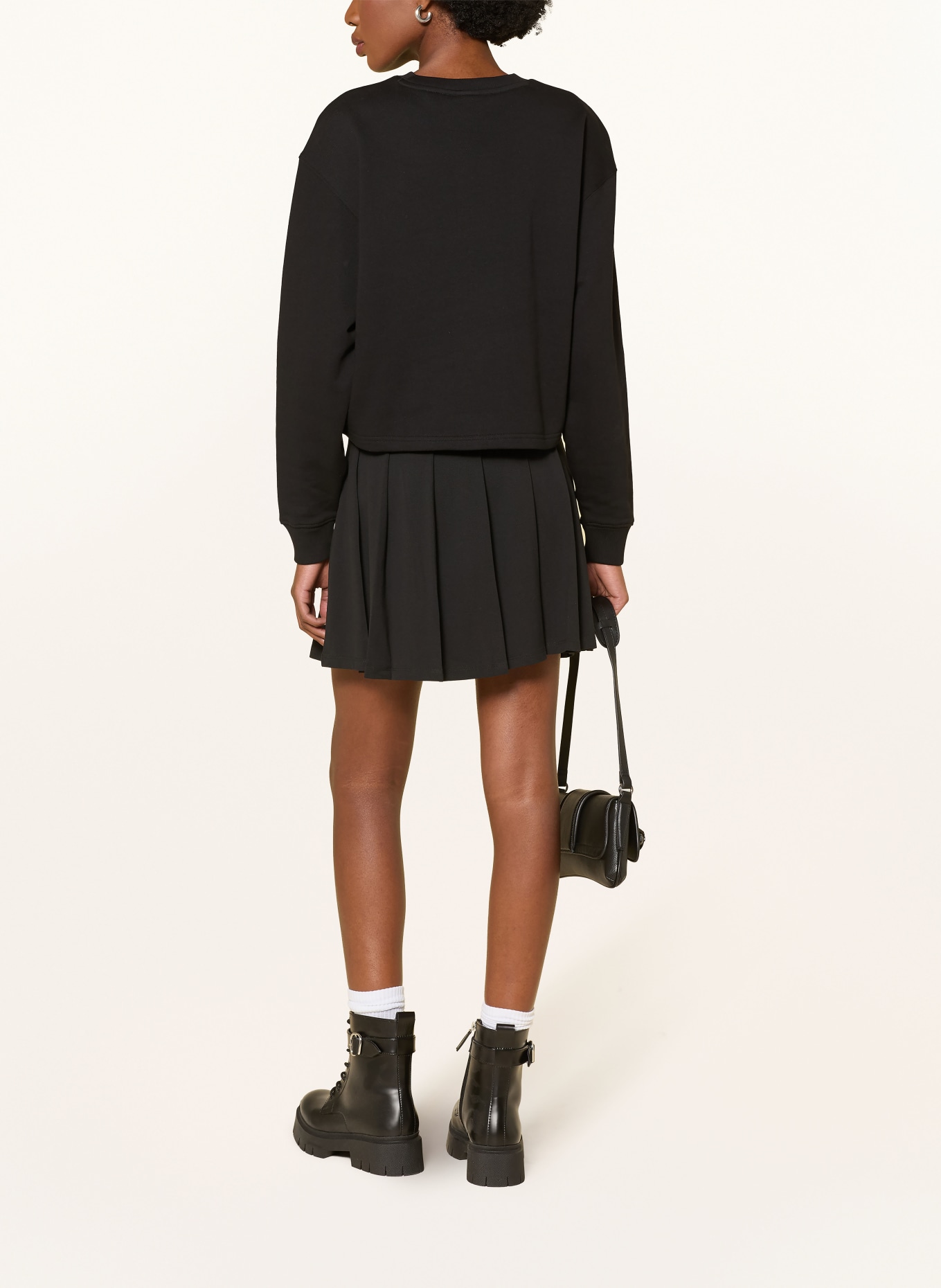 HUGO Sweatshirt DAMASWEE: SCHWARZ / WEISS
