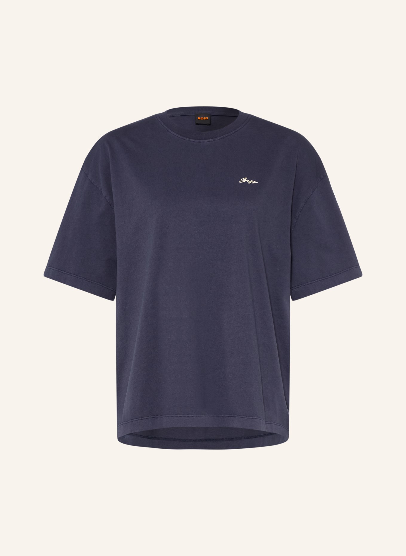 BOSS Oversized-Shirt EBOYS: DUNKELBLAU