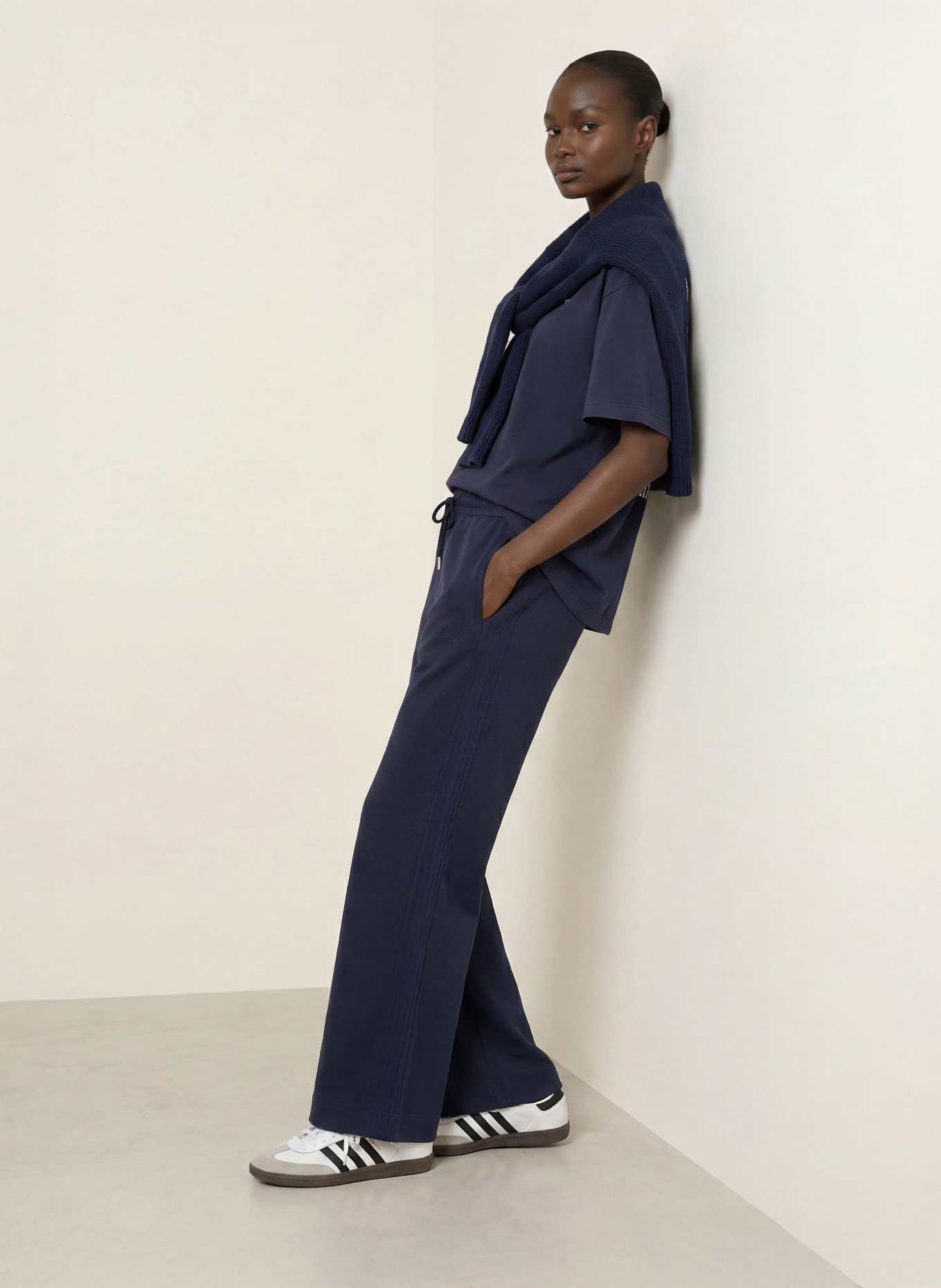 BOSS Oversized-Shirt EBOYS: DUNKELBLAU