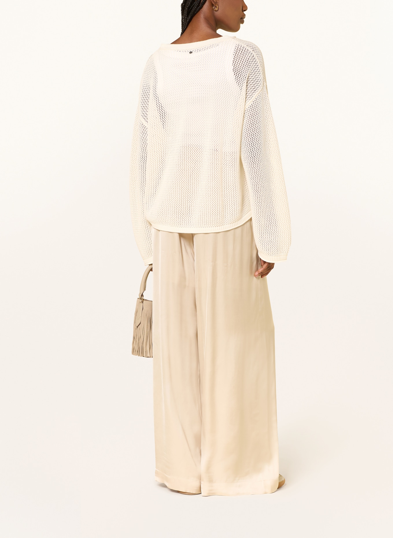 BOSS Pullover FARDE: CREME