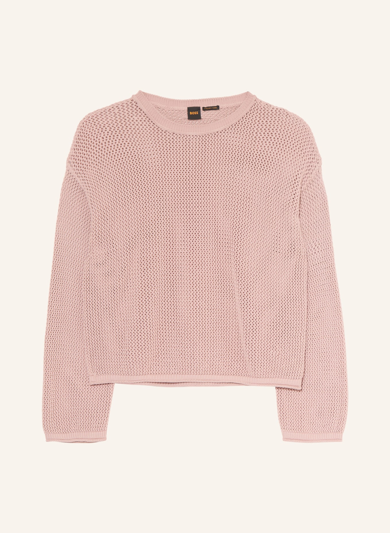 BOSS Sweter FARDE: BLADORÓŻOWY