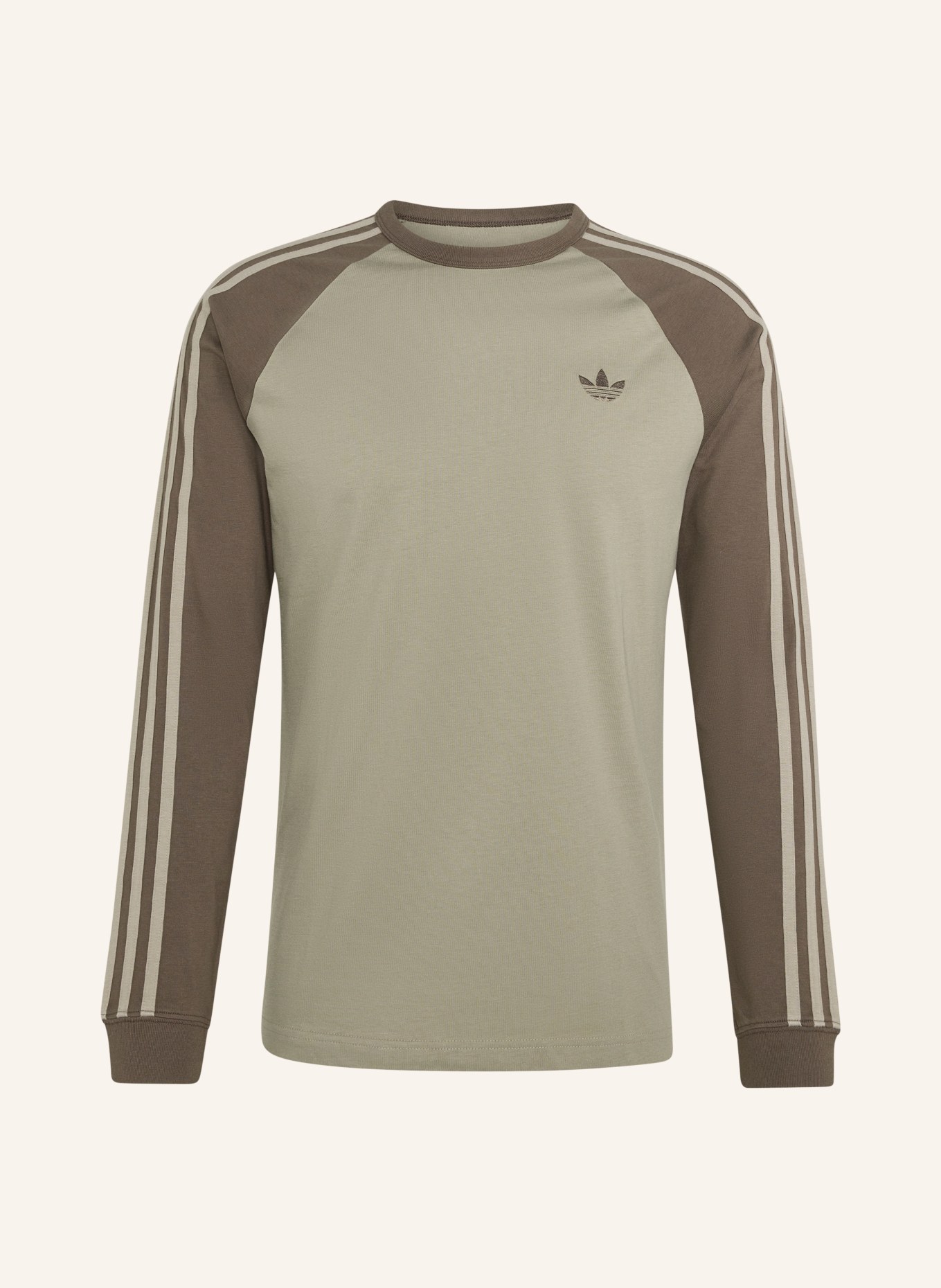 adidas Originals Longsleeve 3STREIFEN: GRÜN / KHAKI