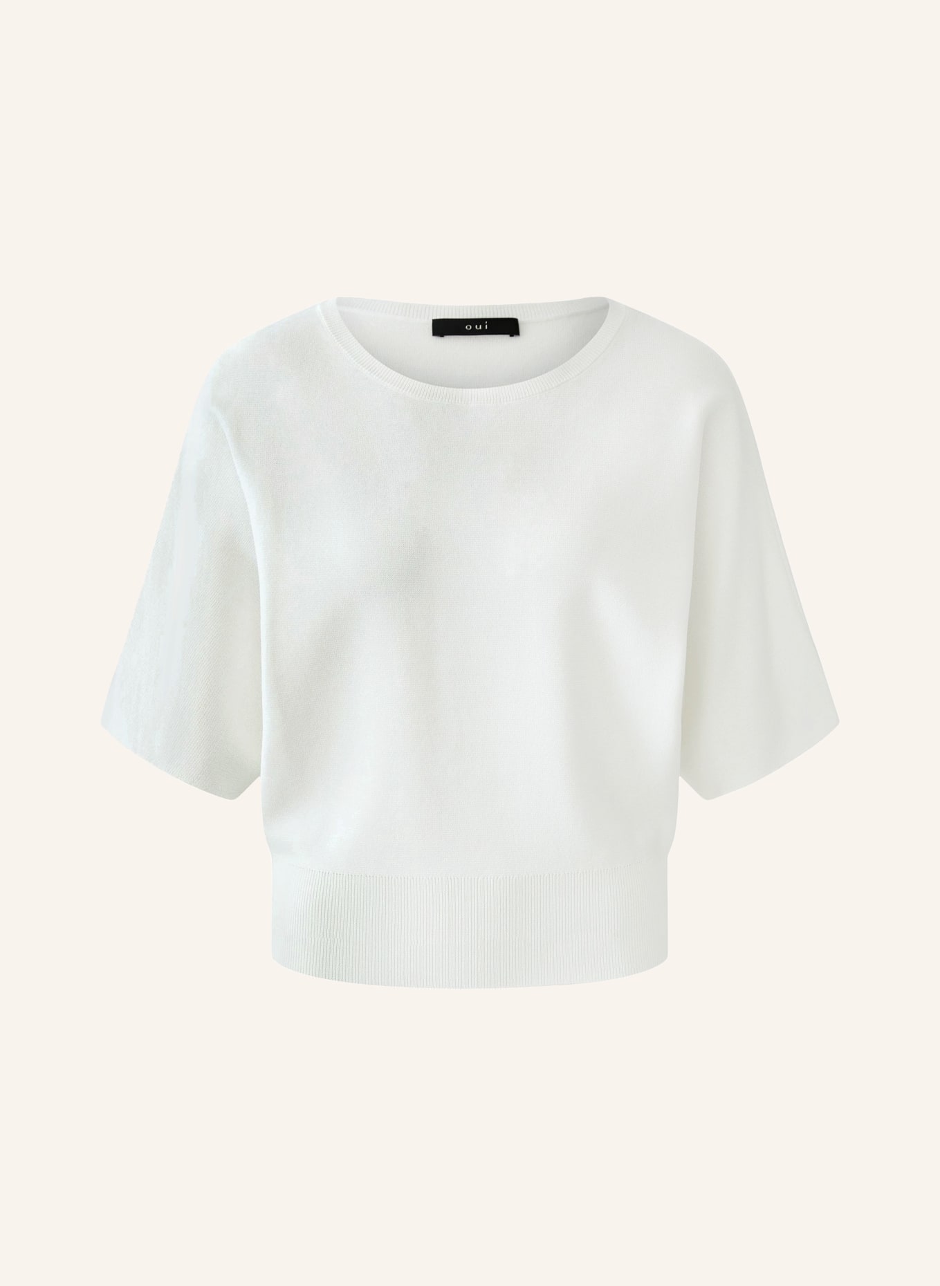 oui Strickshirt: WEISS