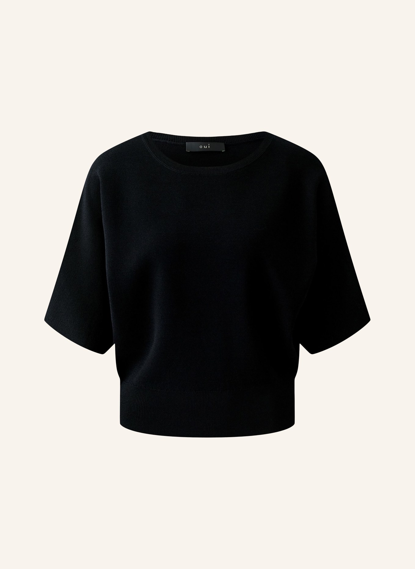 oui Strickshirt: SCHWARZ