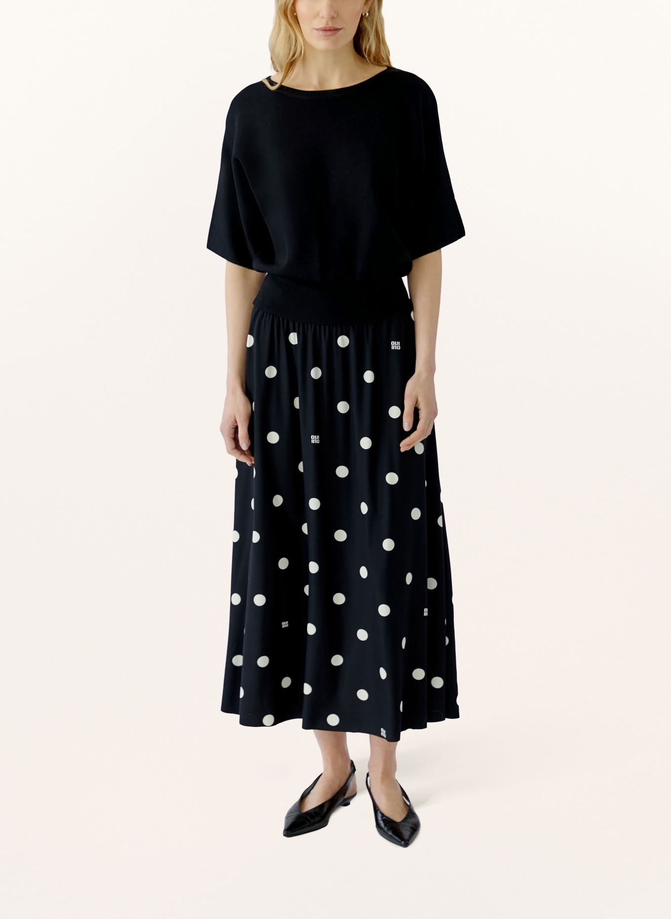 oui Strickshirt: SCHWARZ
