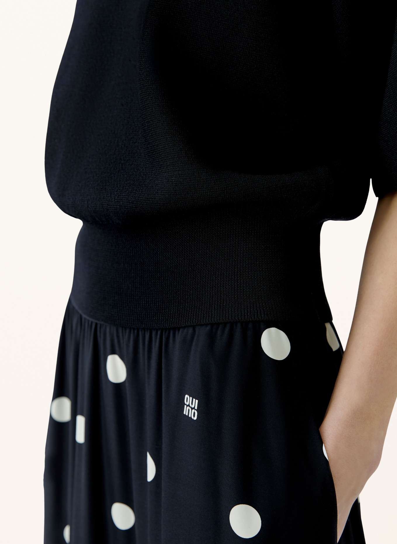 oui Strickshirt: SCHWARZ