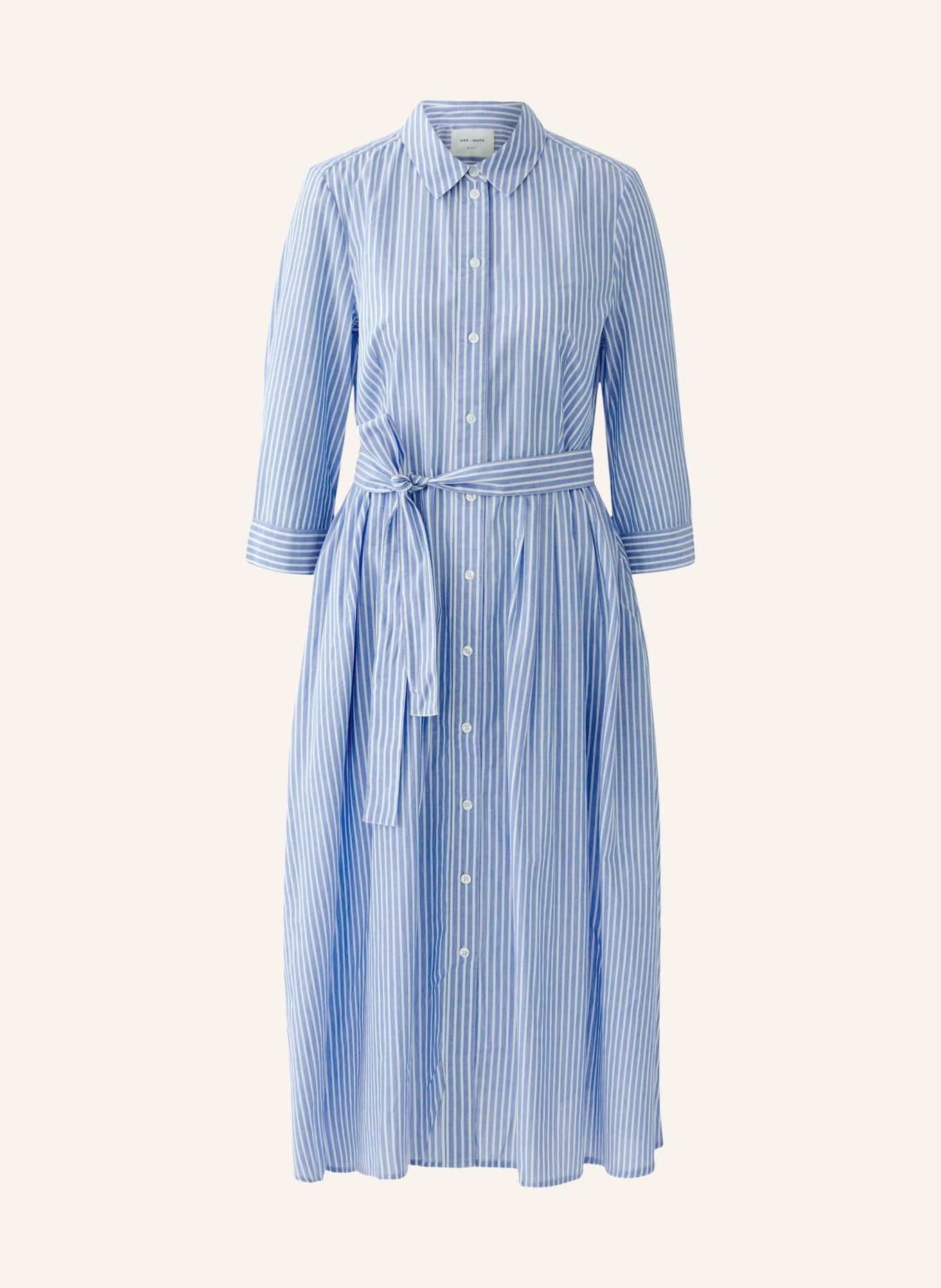 oui Robe chemisier: BLEU CLAIR / BLANC