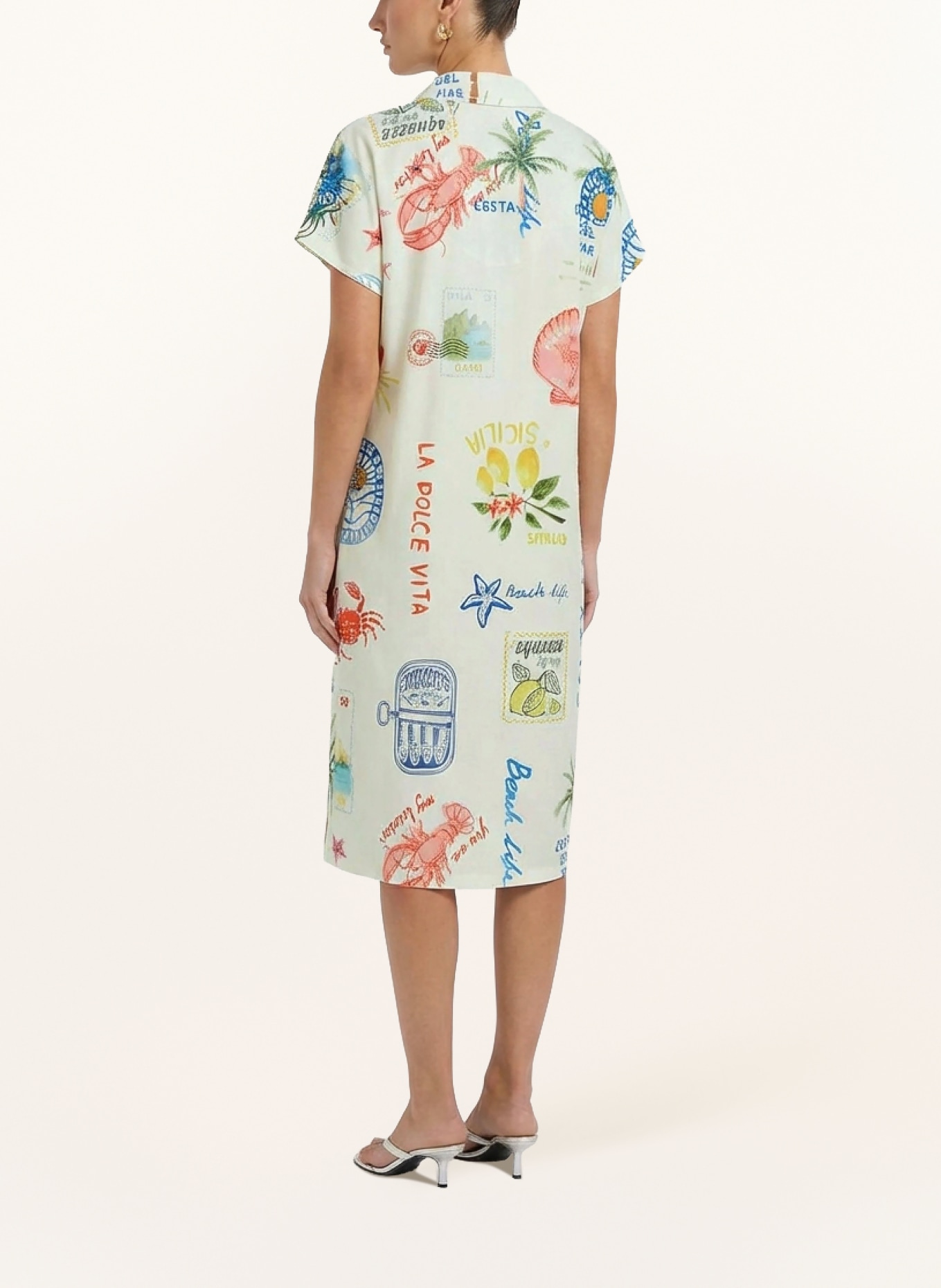 oui Jurk: WIT / ROOD / BLAUW