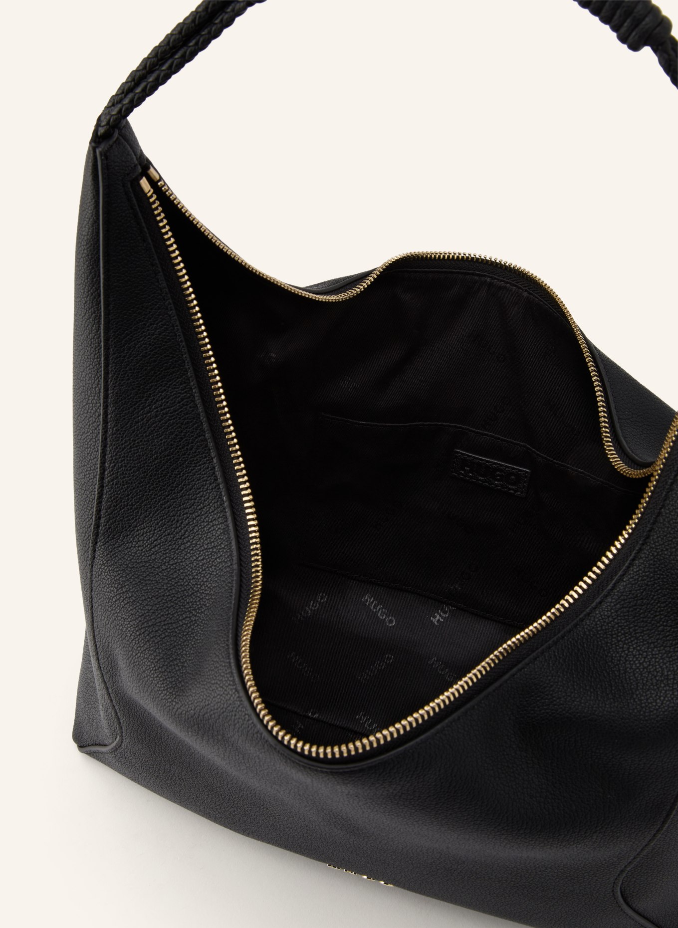 HUGO BRIELLE Shoulder Bag: BLACK / GOLD