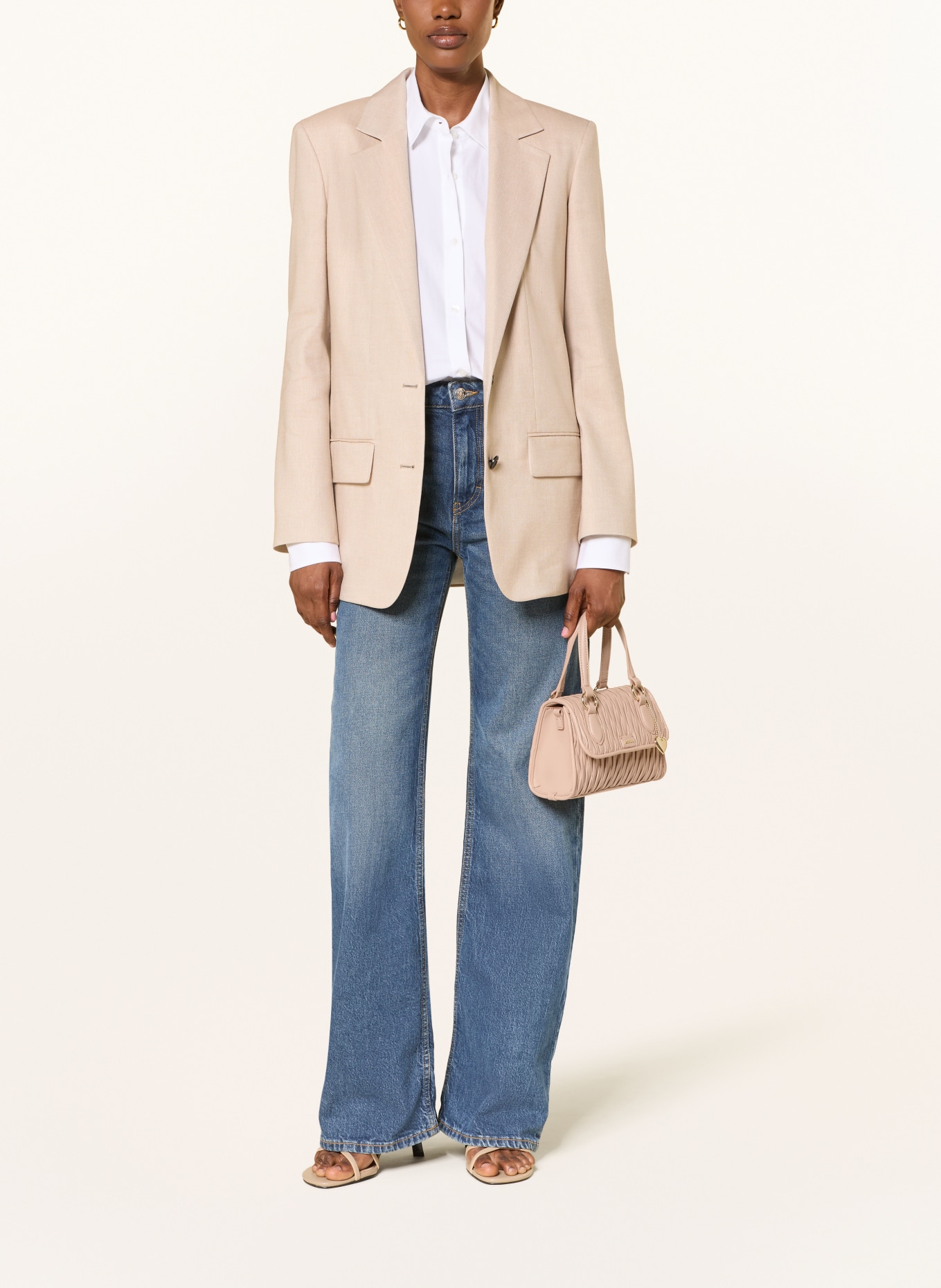 HUGO CLIOH Shoulder Bag: BEIGE