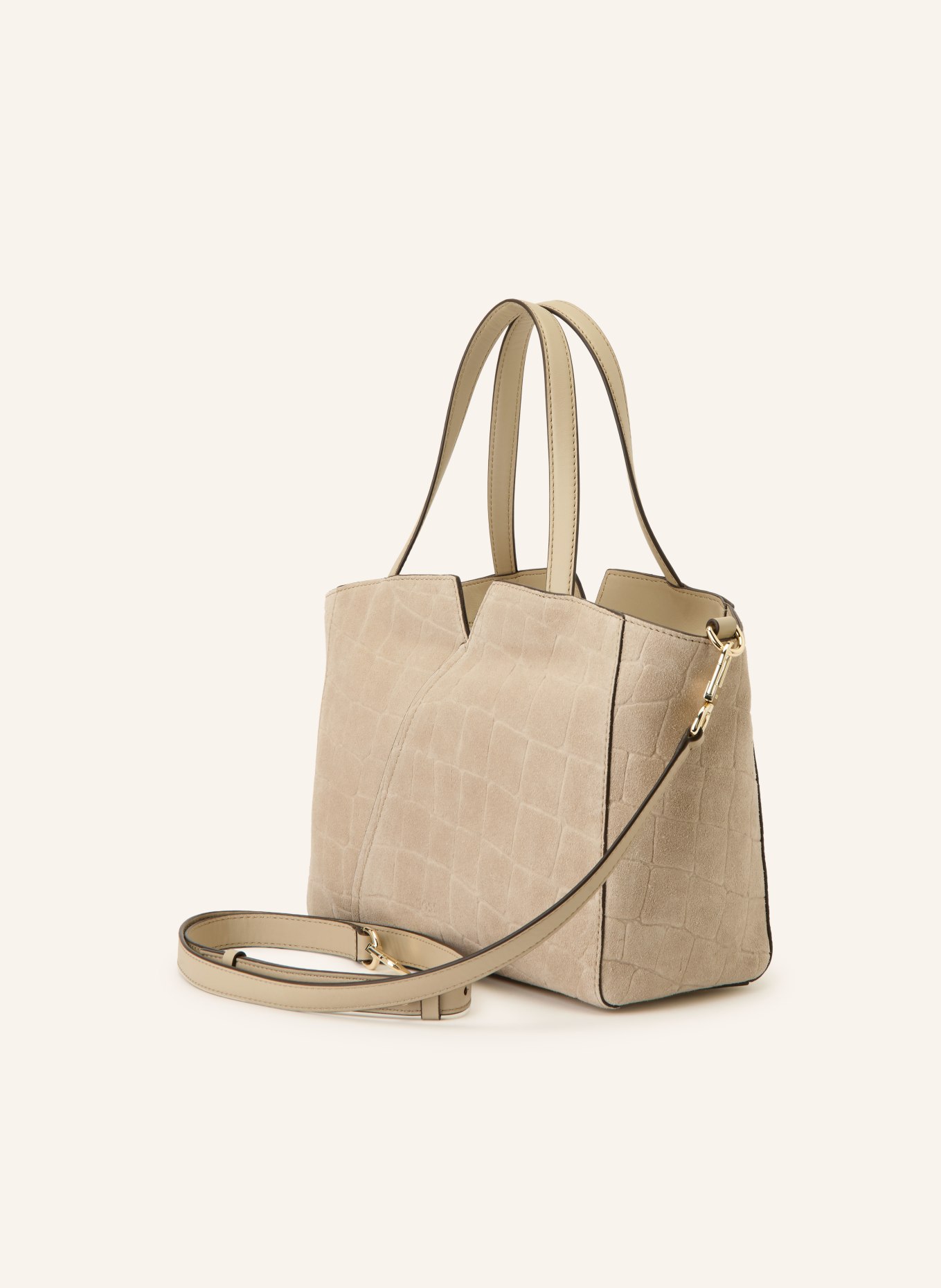 BOSS Handtasche REVERSTOTE: BEIGE / GOLD