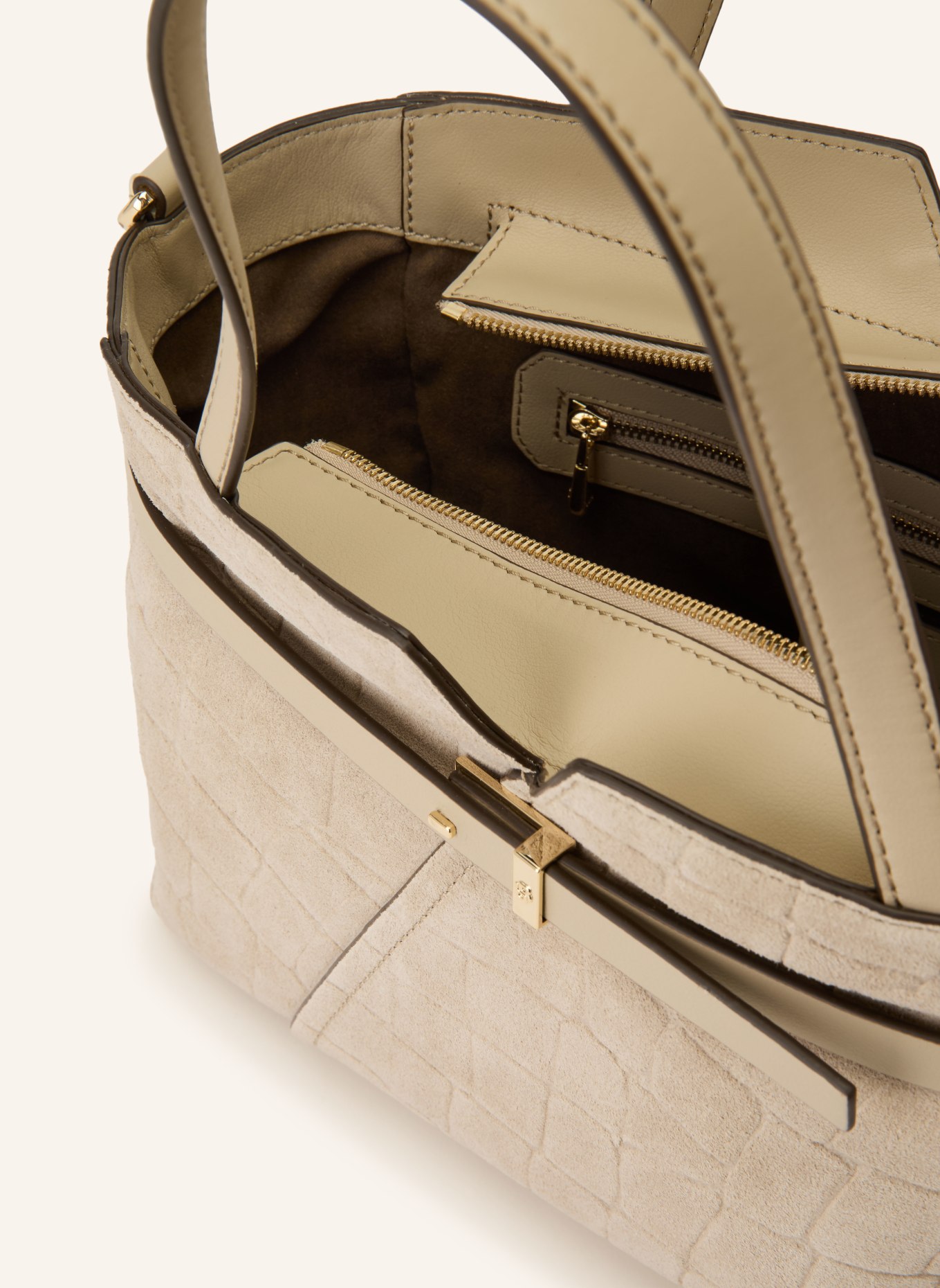 BOSS Handtasche REVERSTOTE: BEIGE / GOLD