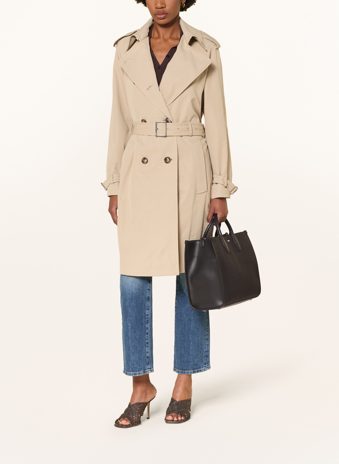BOSS Handtasche SANDY: DUNKELBRAUN