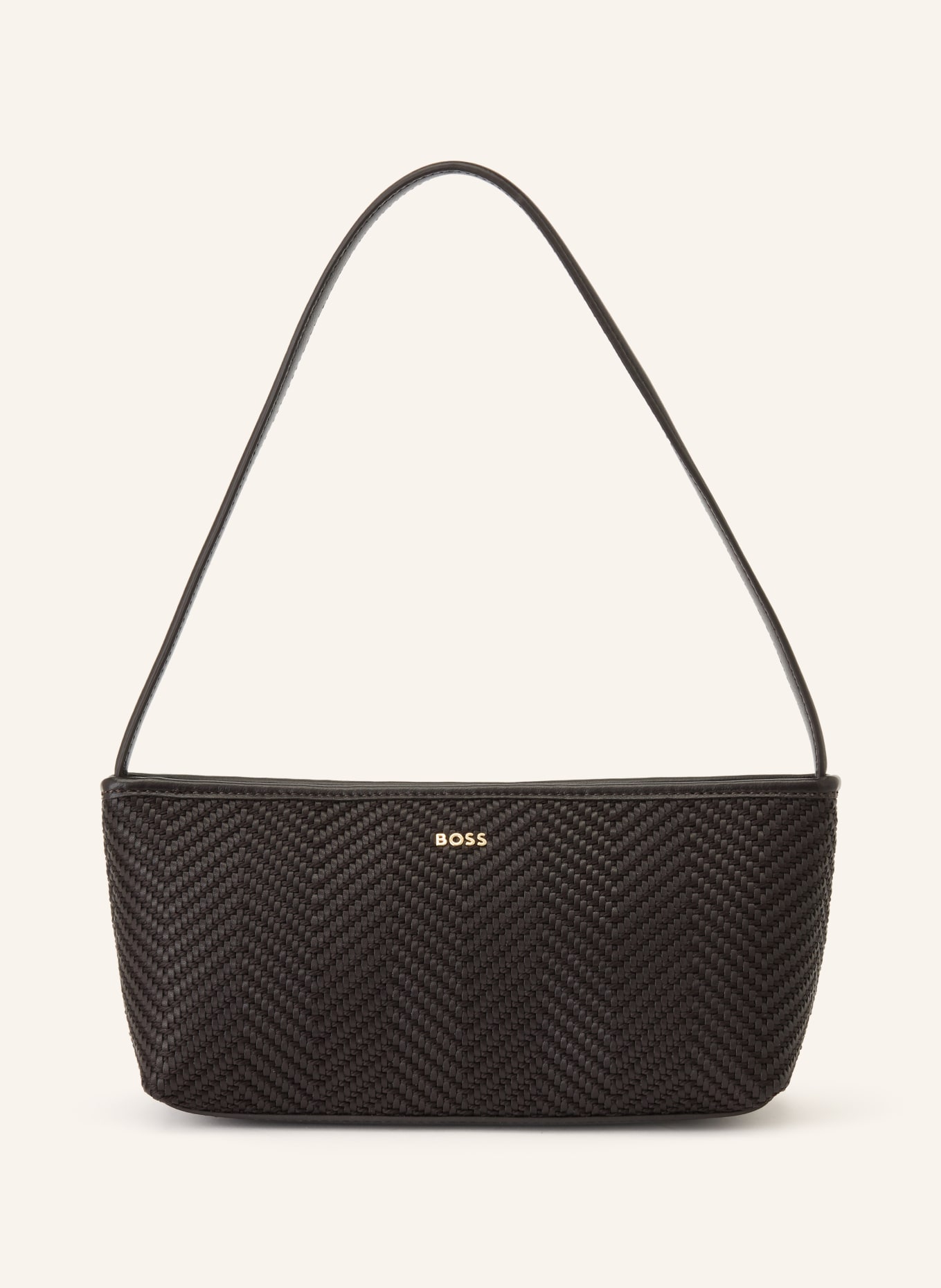 BOSS Schultertasche SANDY: DUNKELBRAUN / GOLD