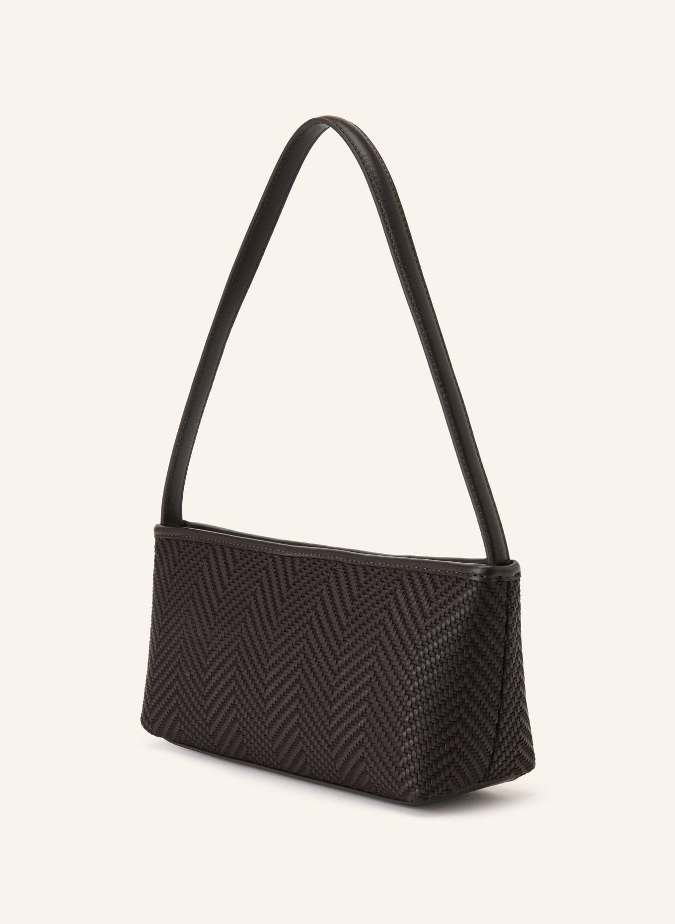 BOSS Schultertasche SANDY: DUNKELBRAUN / GOLD