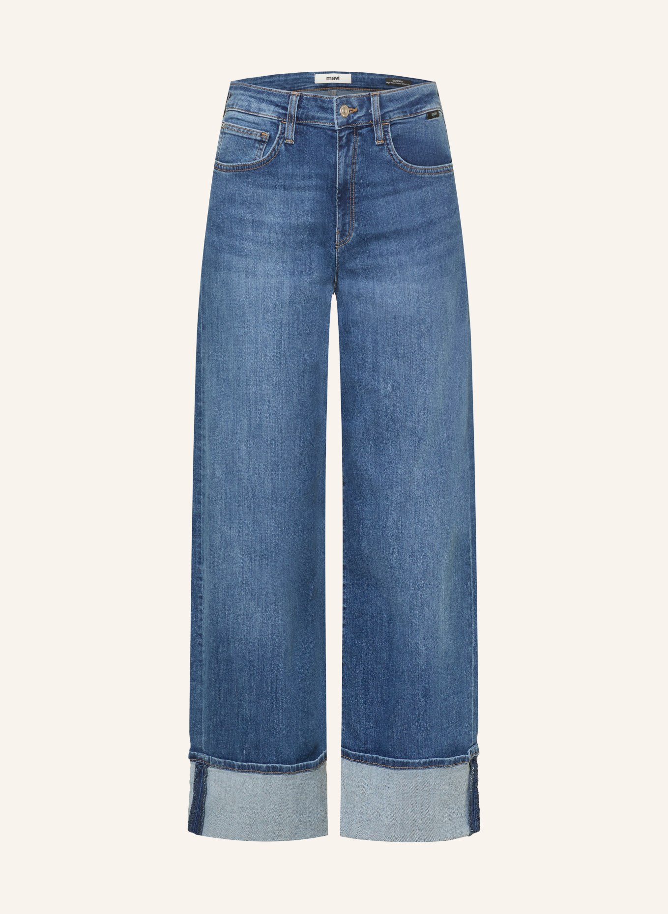 mavi Wide-Leg Jeans SANDRA: A3090 Mid Brushed STR