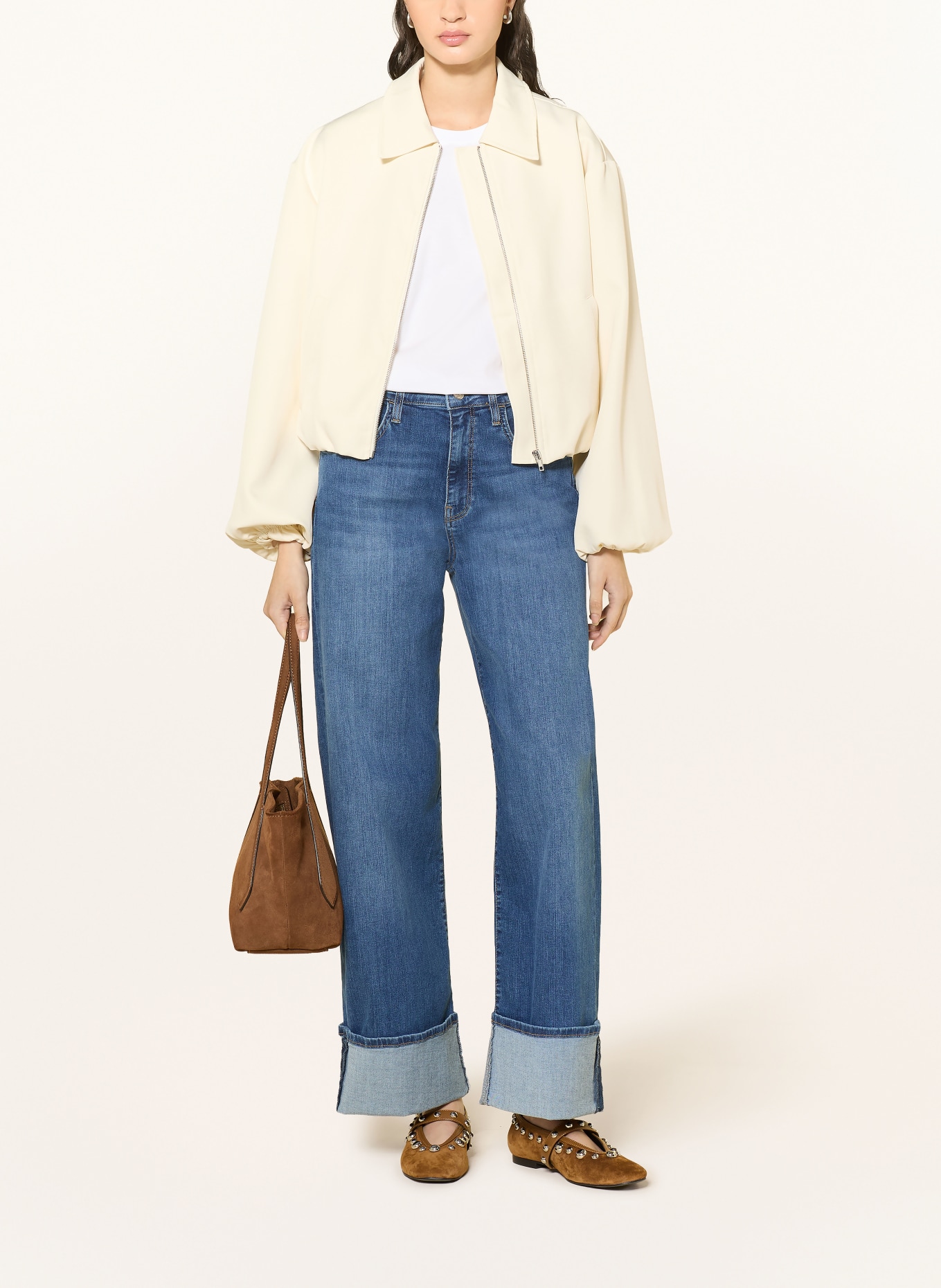 mavi Wide-Leg Jeans SANDRA: A3090 Mid Brushed STR
