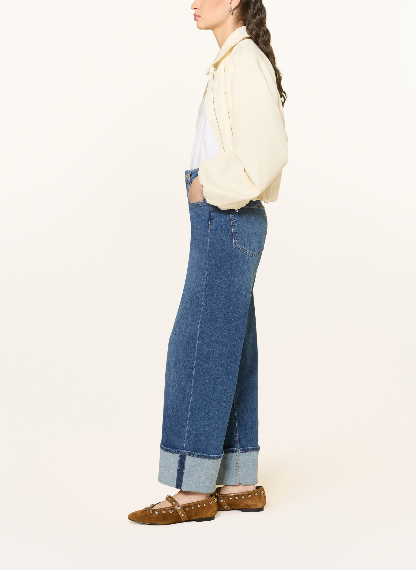 mavi Wide-Leg Jeans SANDRA: A3090 Mid Brushed STR
