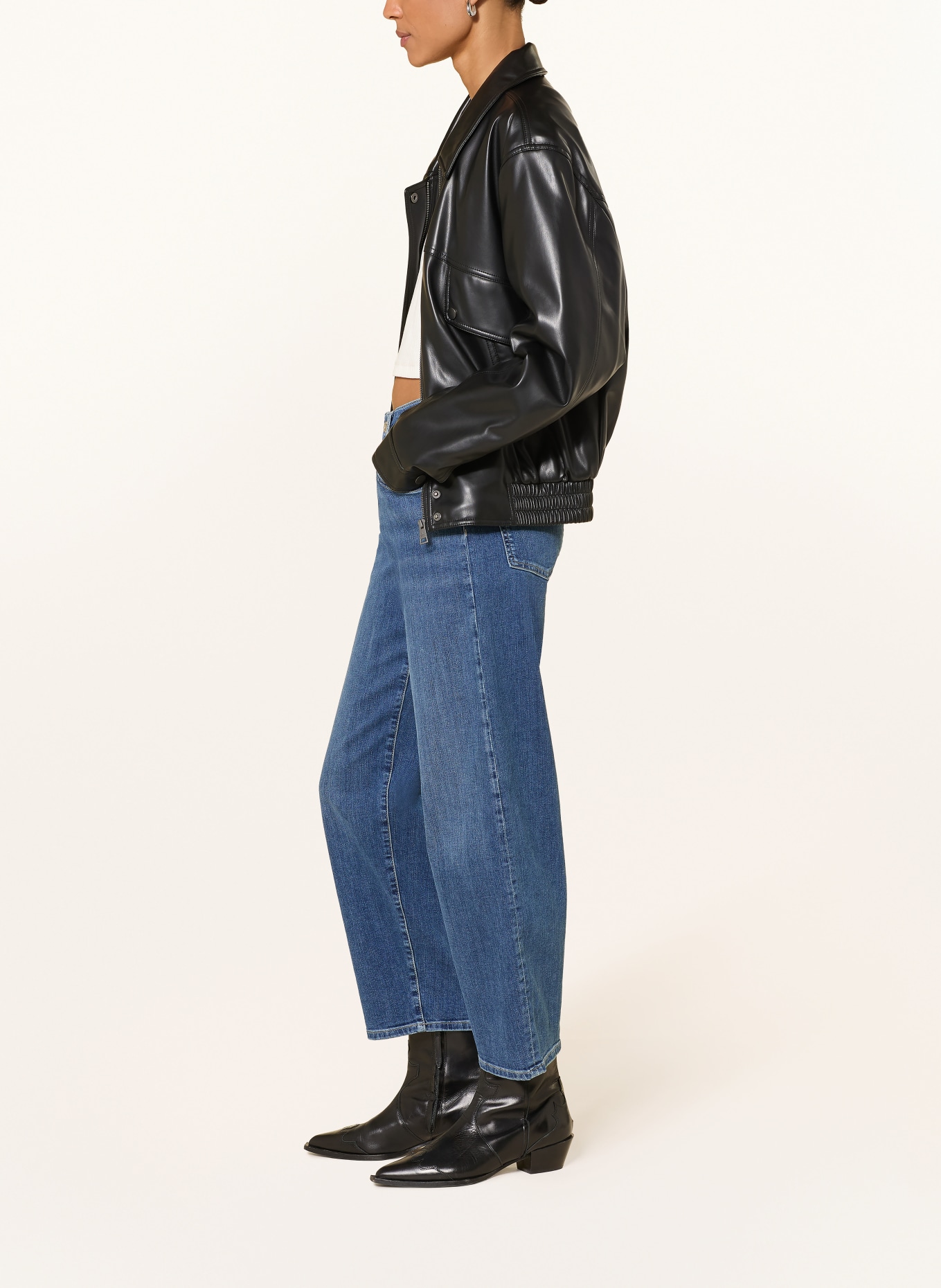 mavi Barrel Jeans LEILA: A3086 Dark Blue STR
