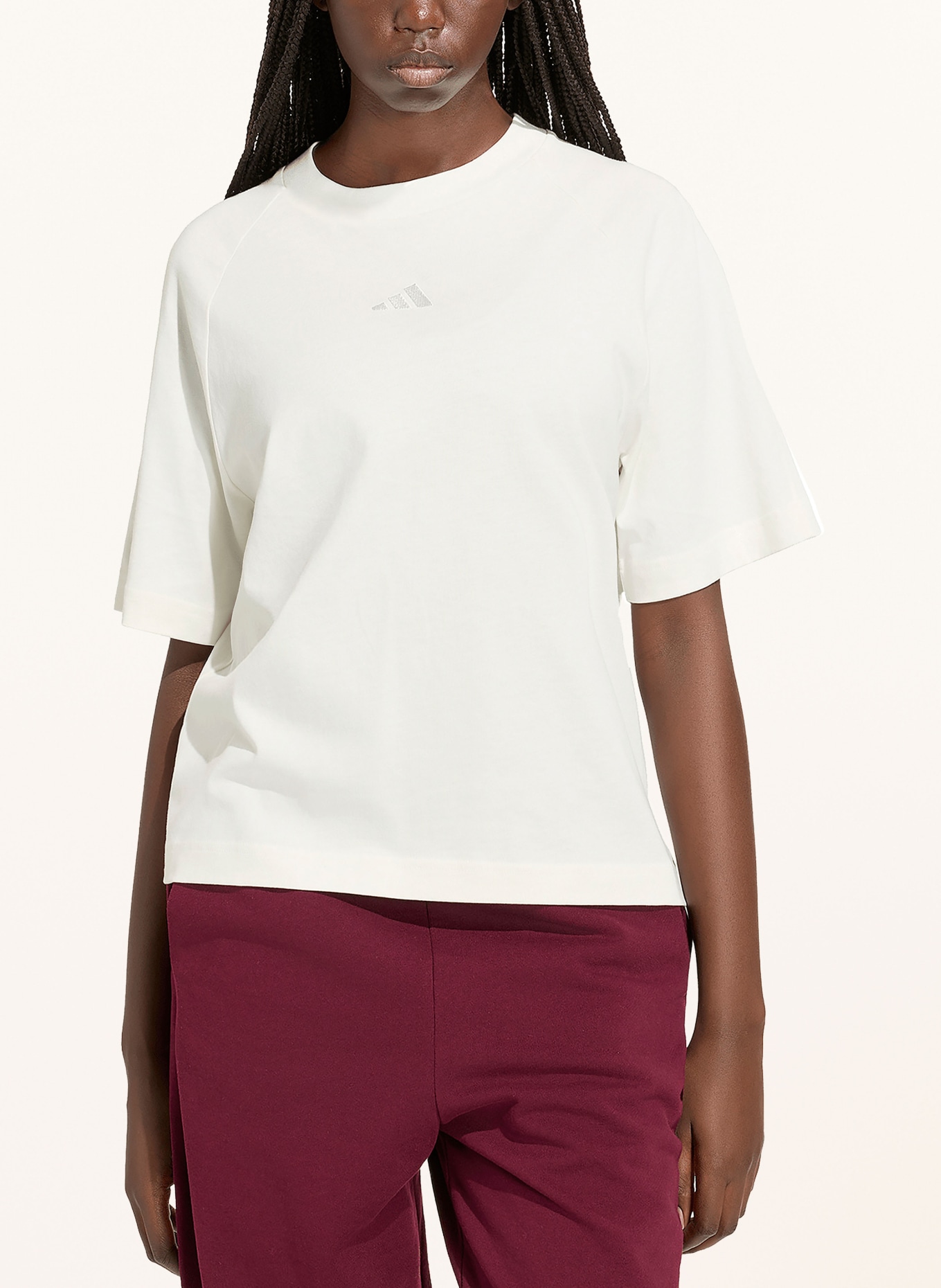 adidas T-shirt KIT SMALL LOGO: CREAM