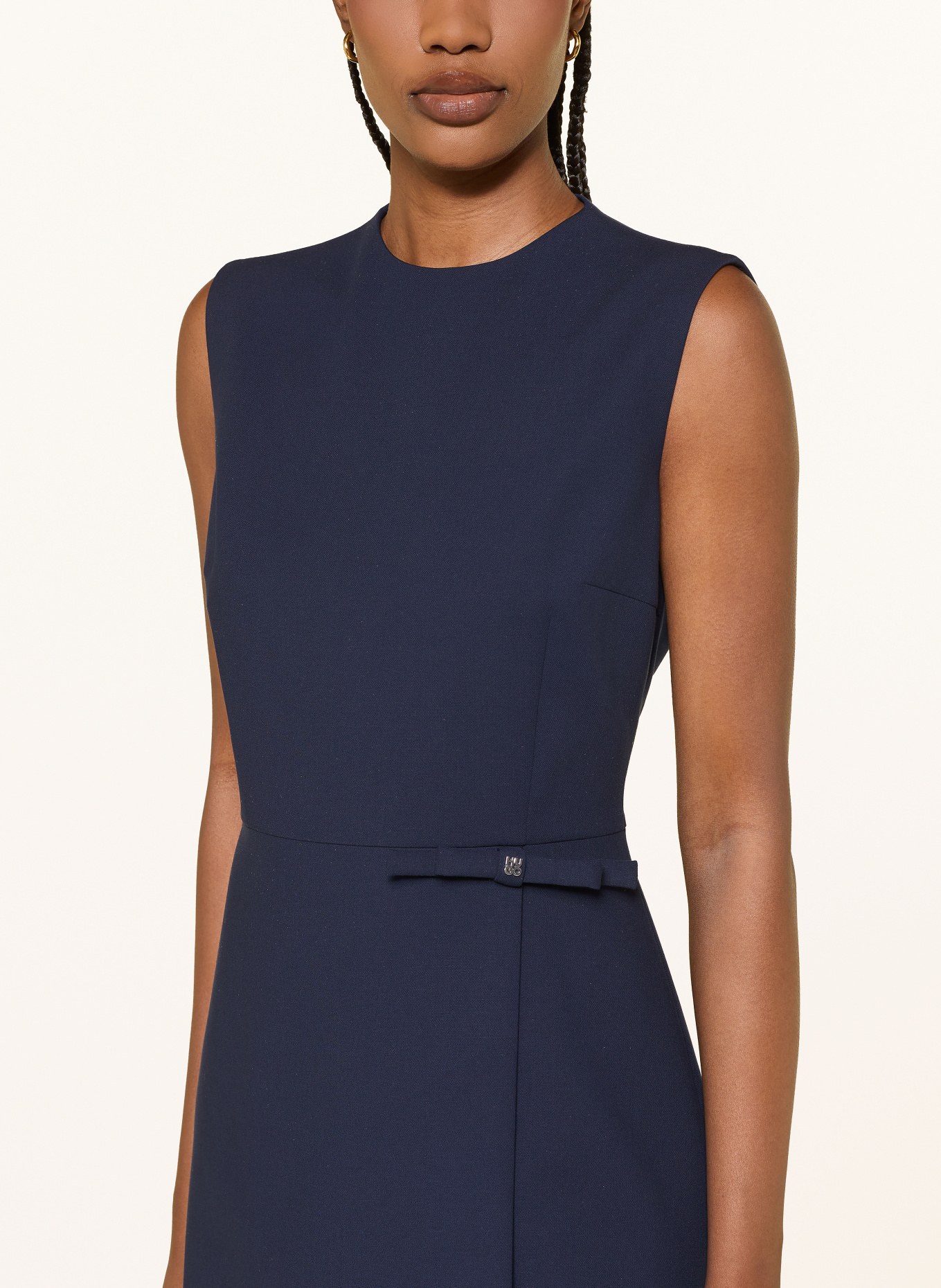 HUGO KANINE Sheath Dress: DARK BLUE