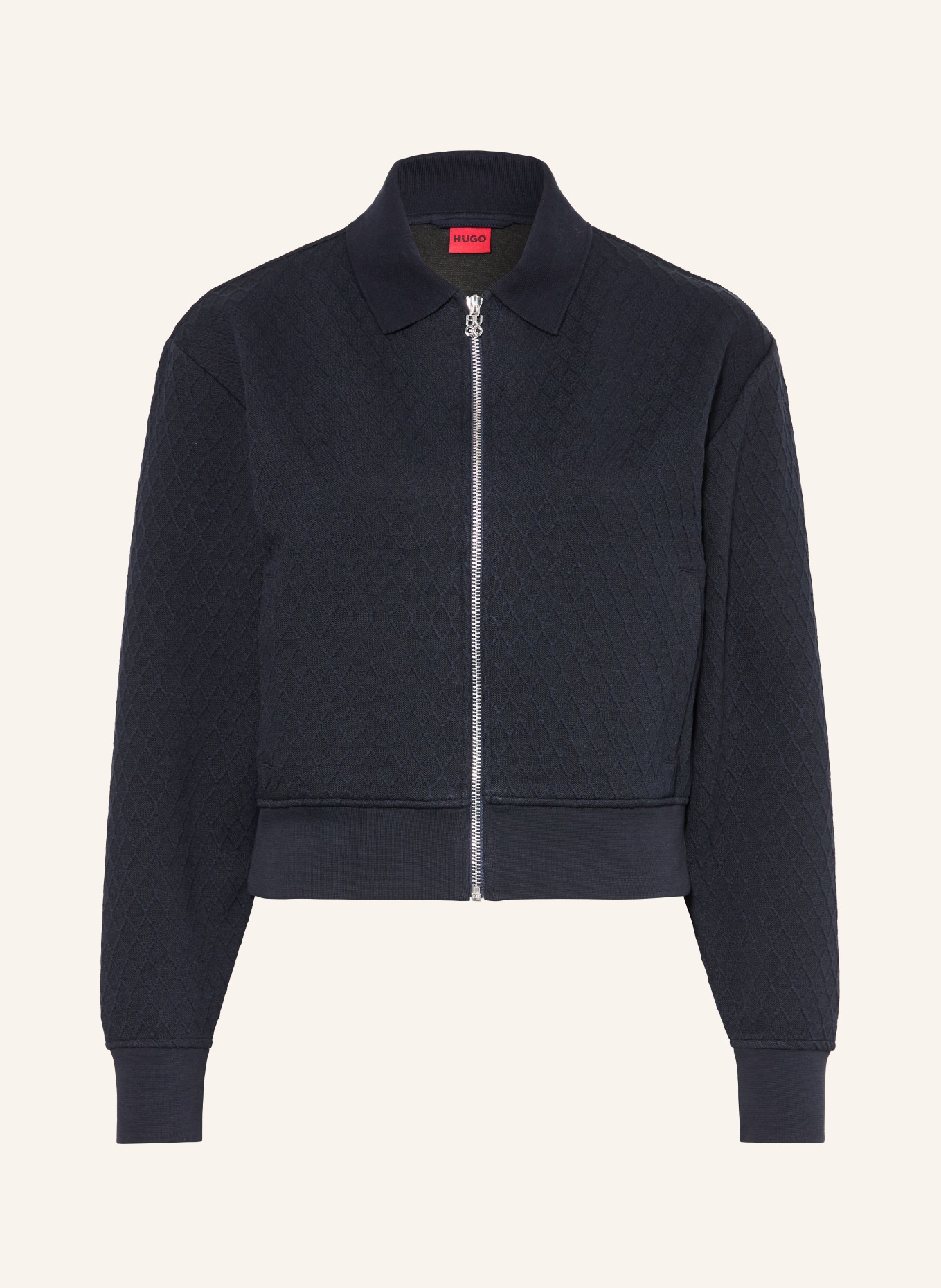 HUGO DADRID Knit Jacket: DARK BLUE