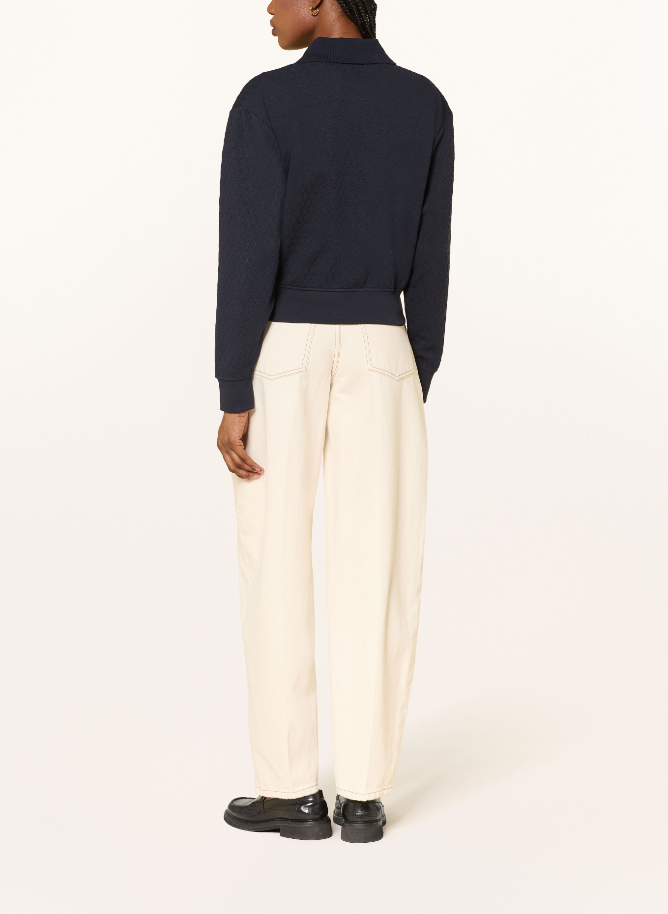 HUGO DADRID Knit Jacket: DARK BLUE