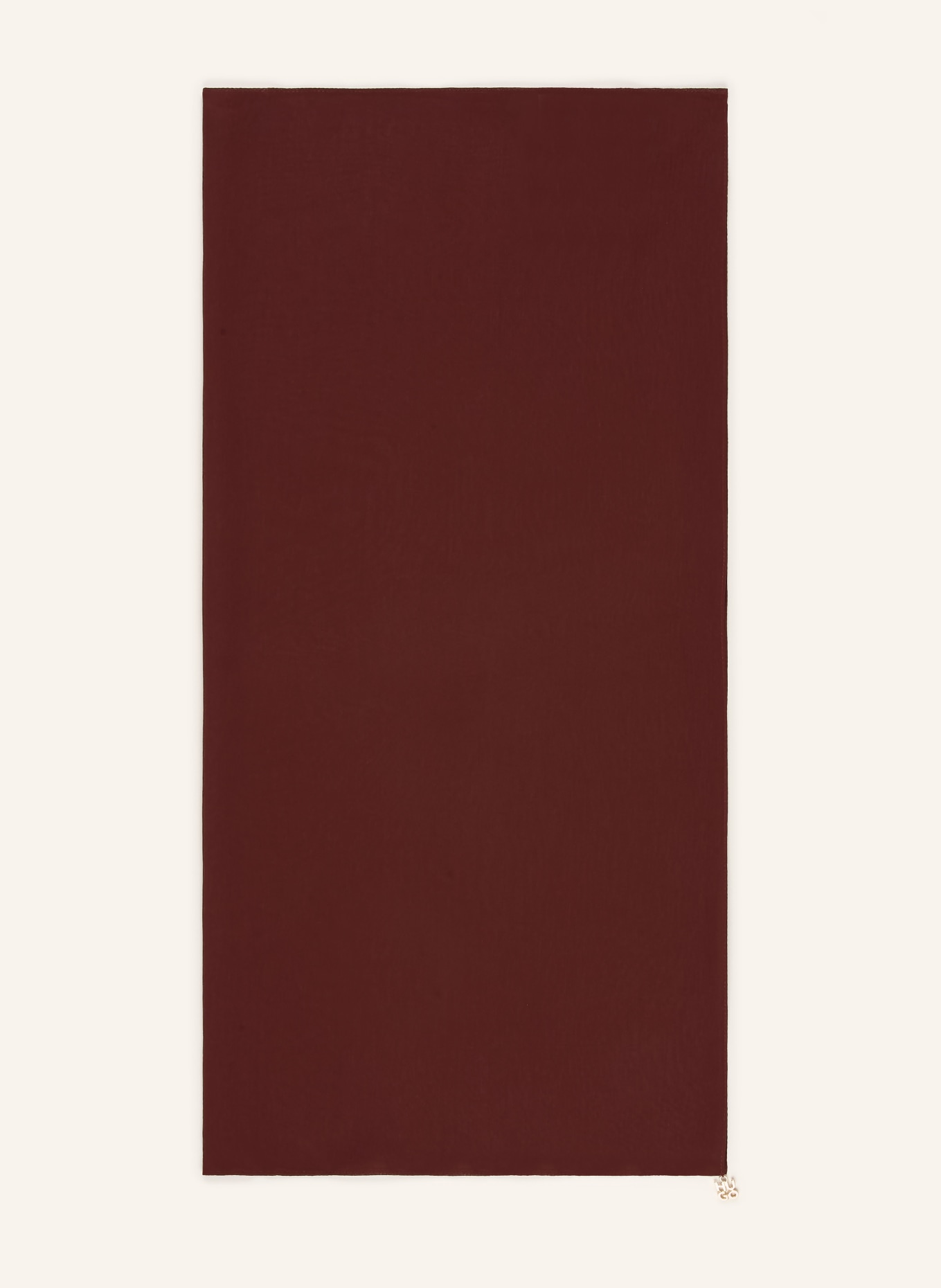 HUGO Sjaal SEYORA: MARRON FONCÉ / GOUD