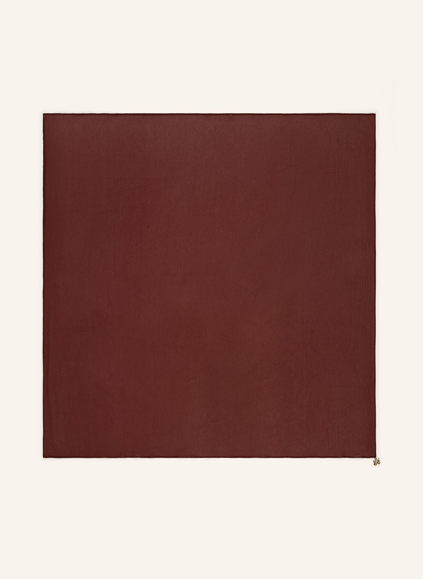 HUGO Sjaal SEYORA: MARRON FONCÉ / GOUD