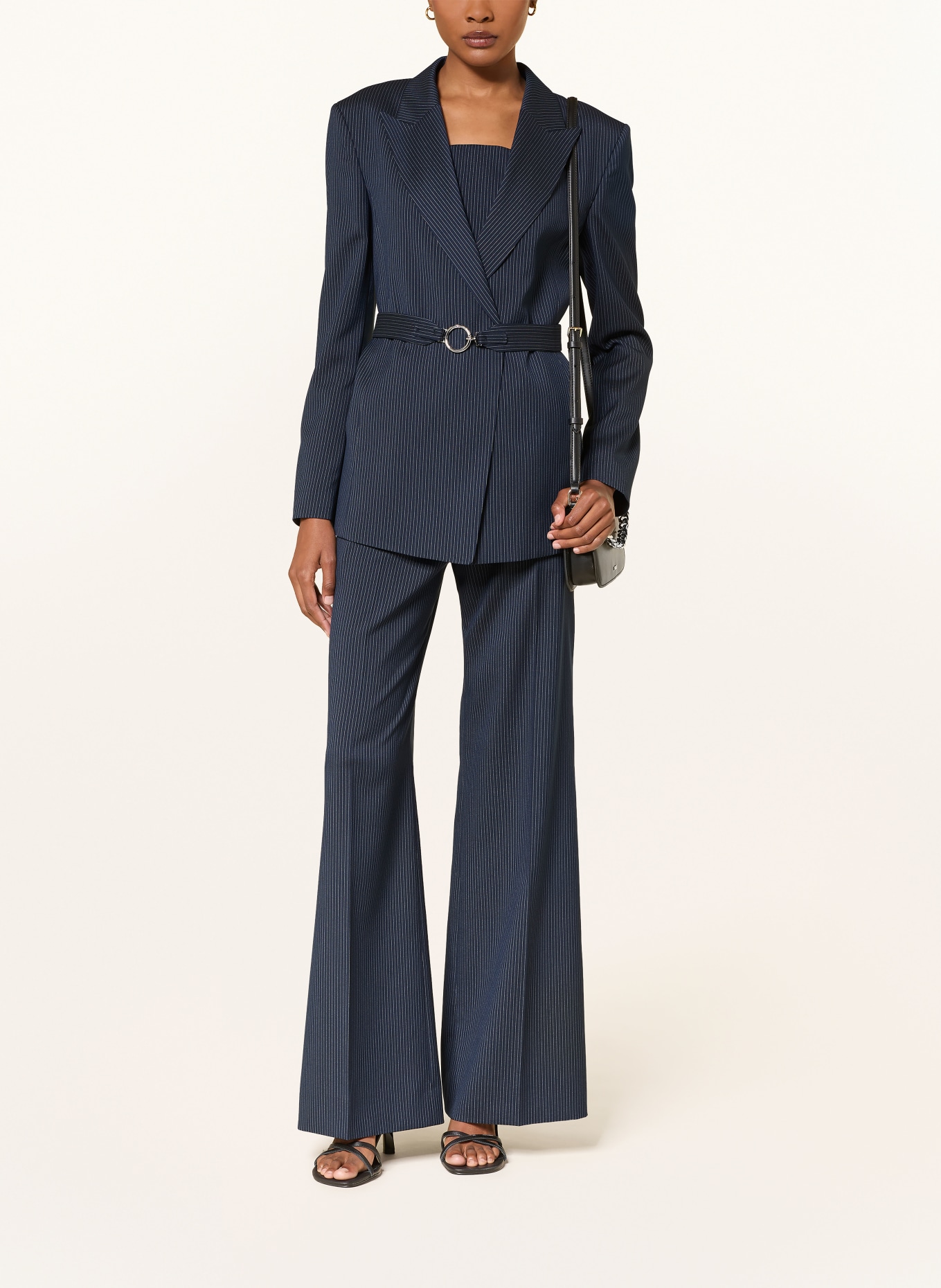 HUGO AMORIA Blazer: DARK BLUE / WHITE