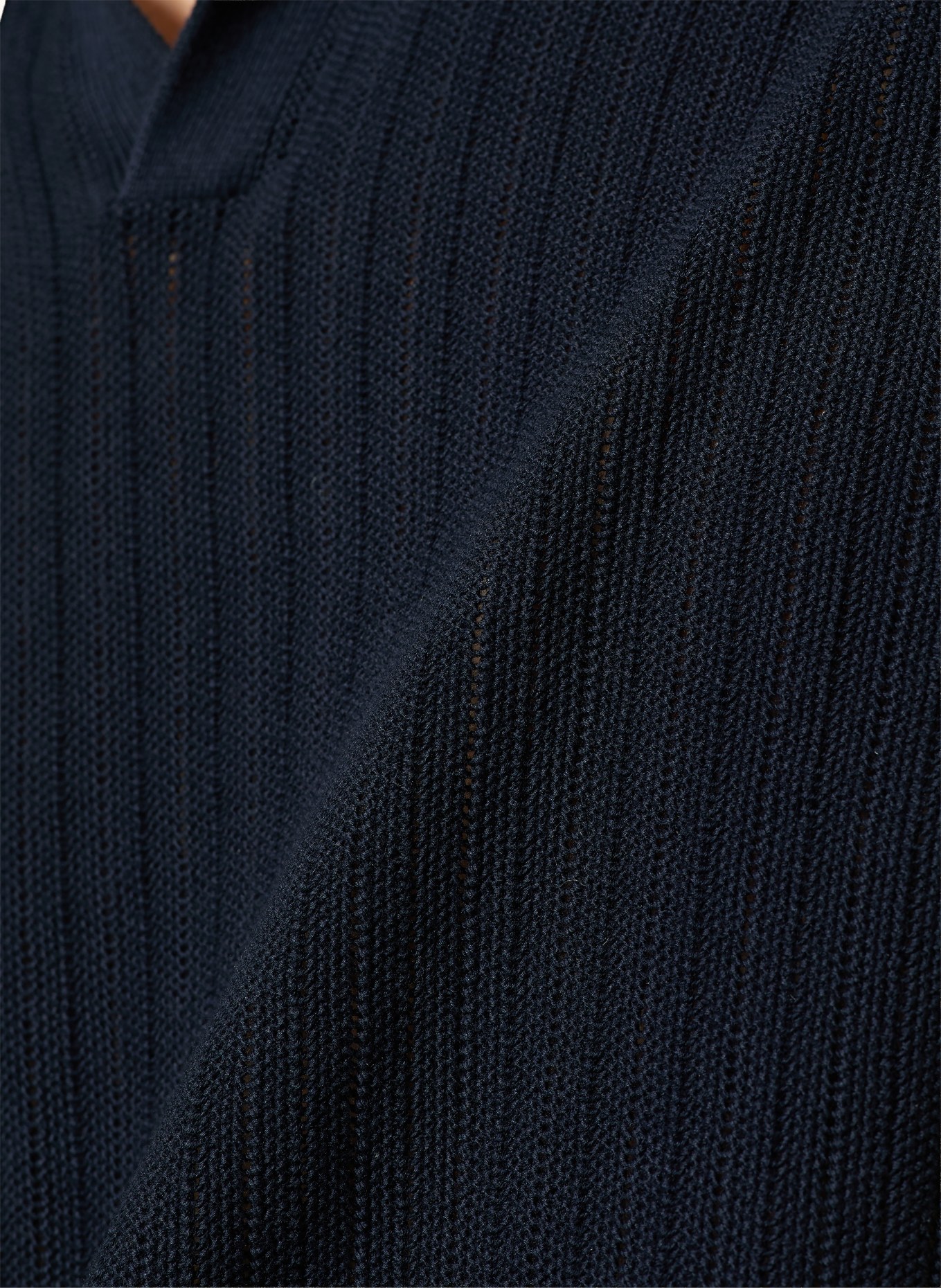 TIGER OF SWEDEN Knit Polo Shirt EOIN: DARK BLUE
