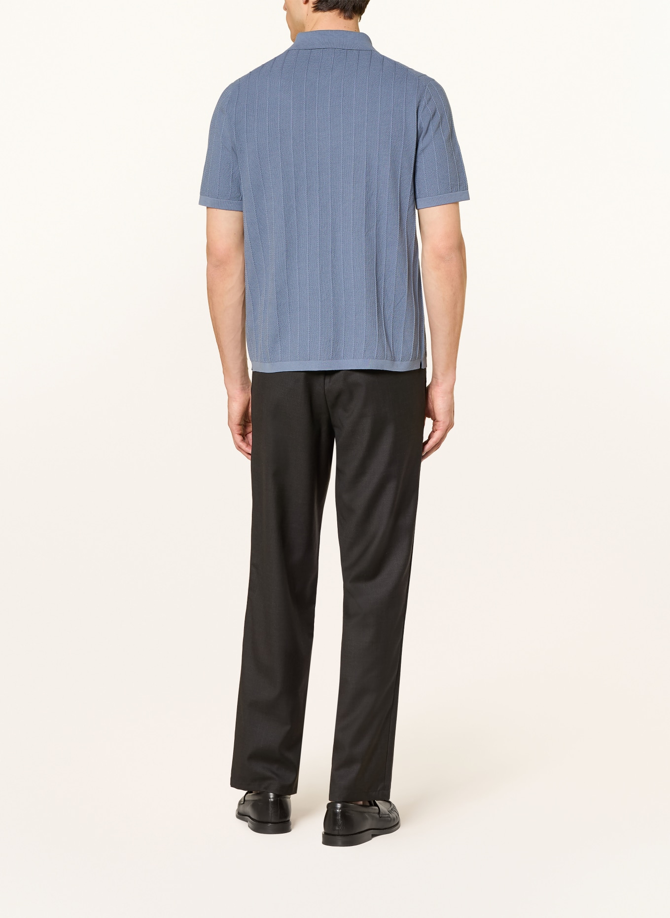 TIGER OF SWEDEN ERROS Knit Polo Shirt: BLUE