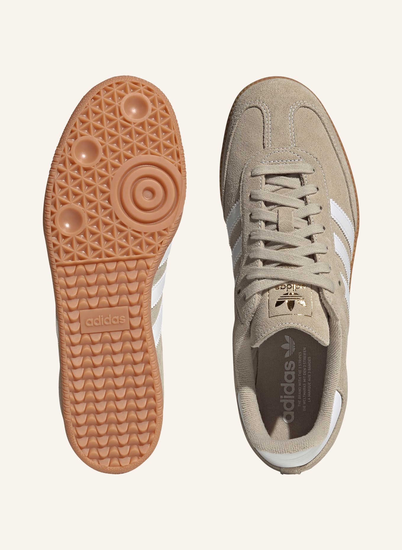 adidas Originals Sneaker SAMBA OG: BEIGE / WEISS