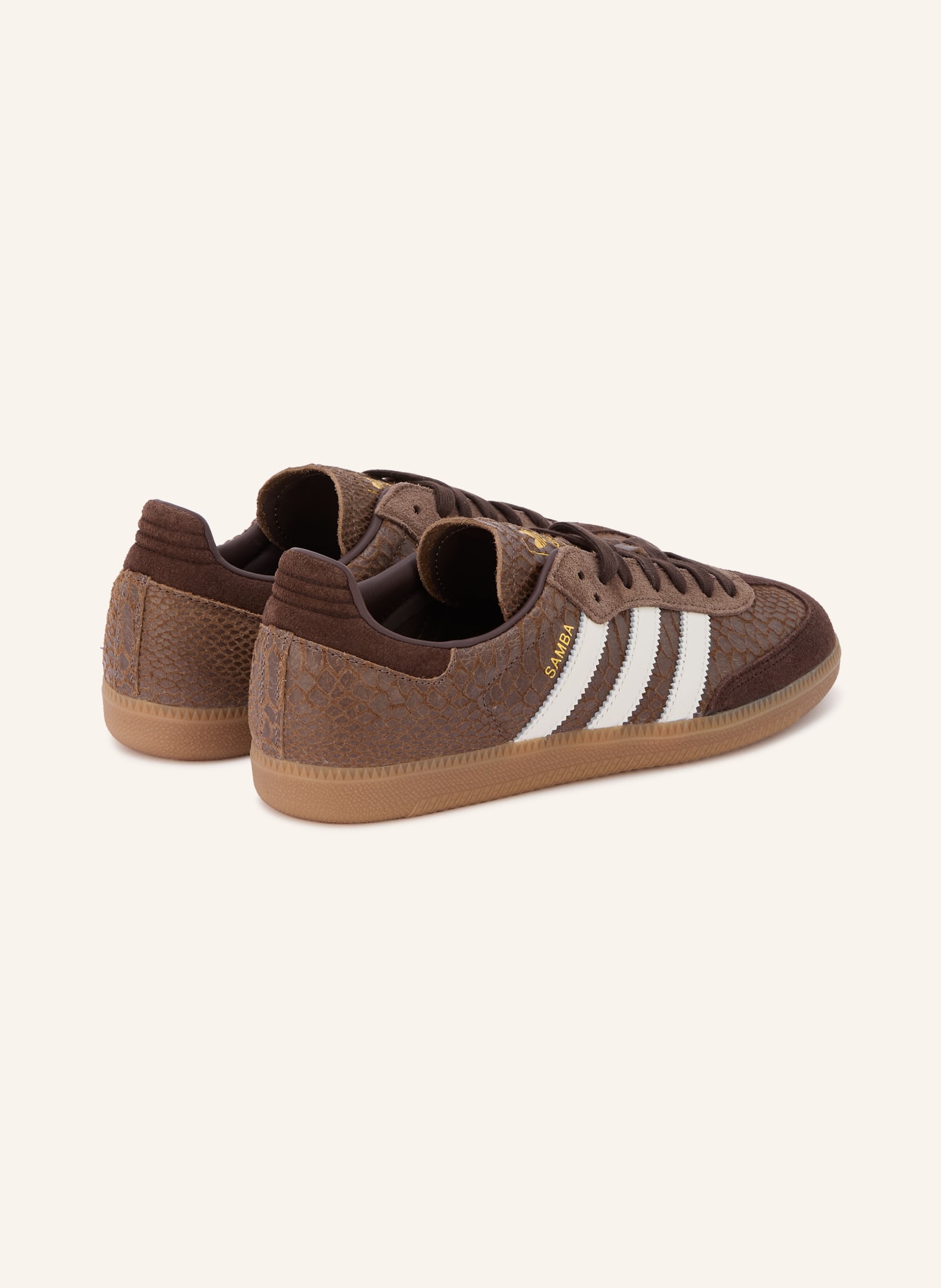 adidas Originals Sneaker SAMBA OG: BRAUN / GOLD / CREME