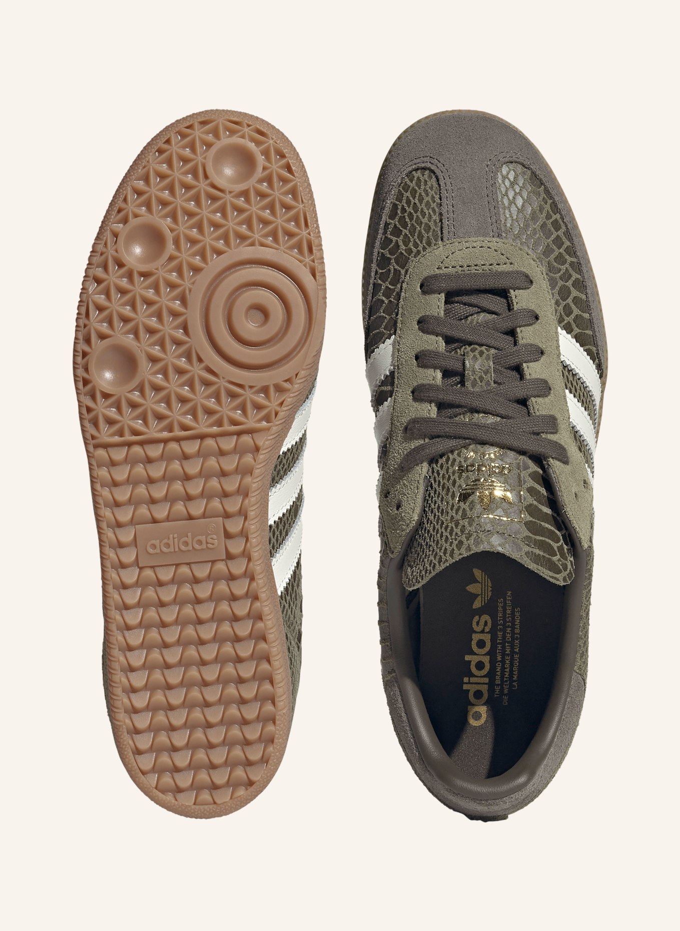 adidas Originals Sneaker SAMBA OG: KHAKI / BRĄZOWY / BIAŁY