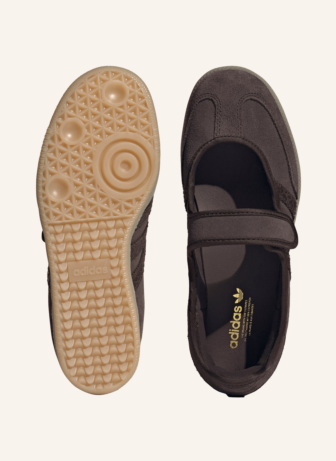 adidas Originals Mary-Jane-Ballerinas SAMBA JANE: DUNKELBRAUN